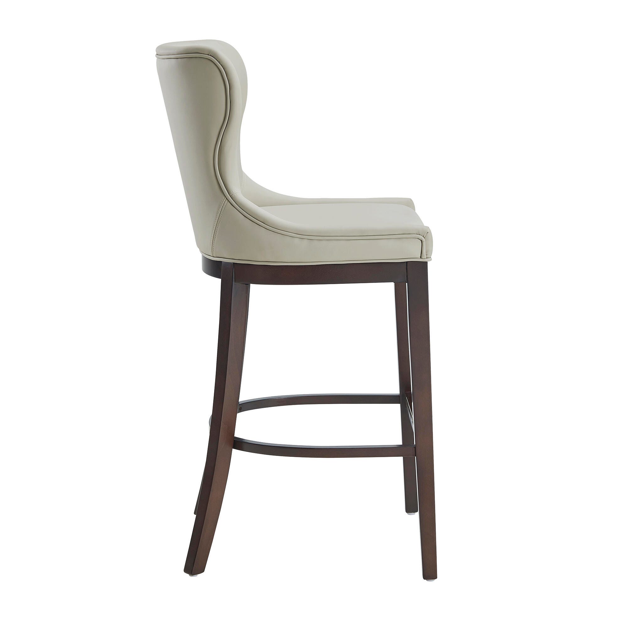 Manhattan Comfort Blair Bar Height Bar Stool, Stone, large