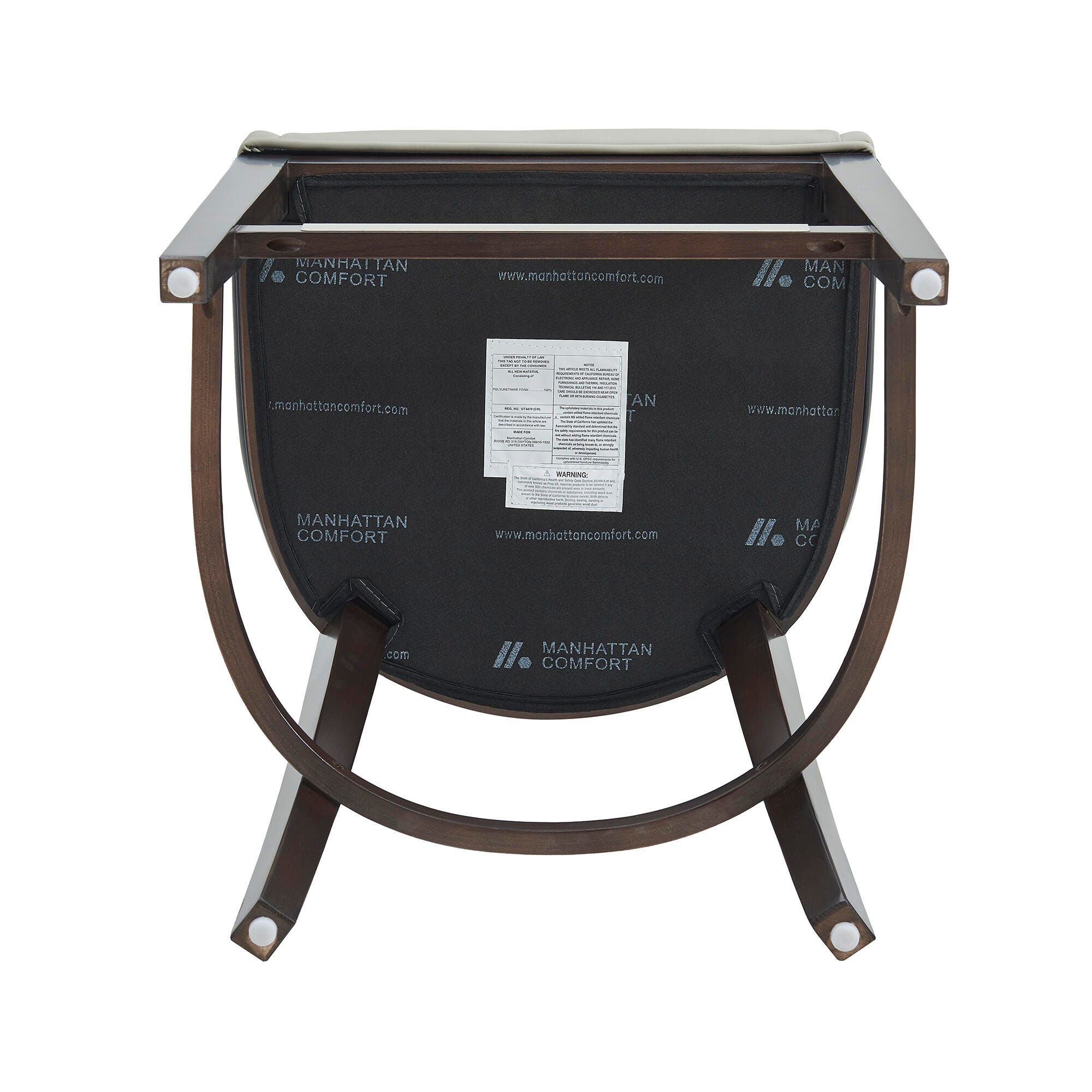 Manhattan Comfort Blair Counter Height Counter Stool, Stone, large