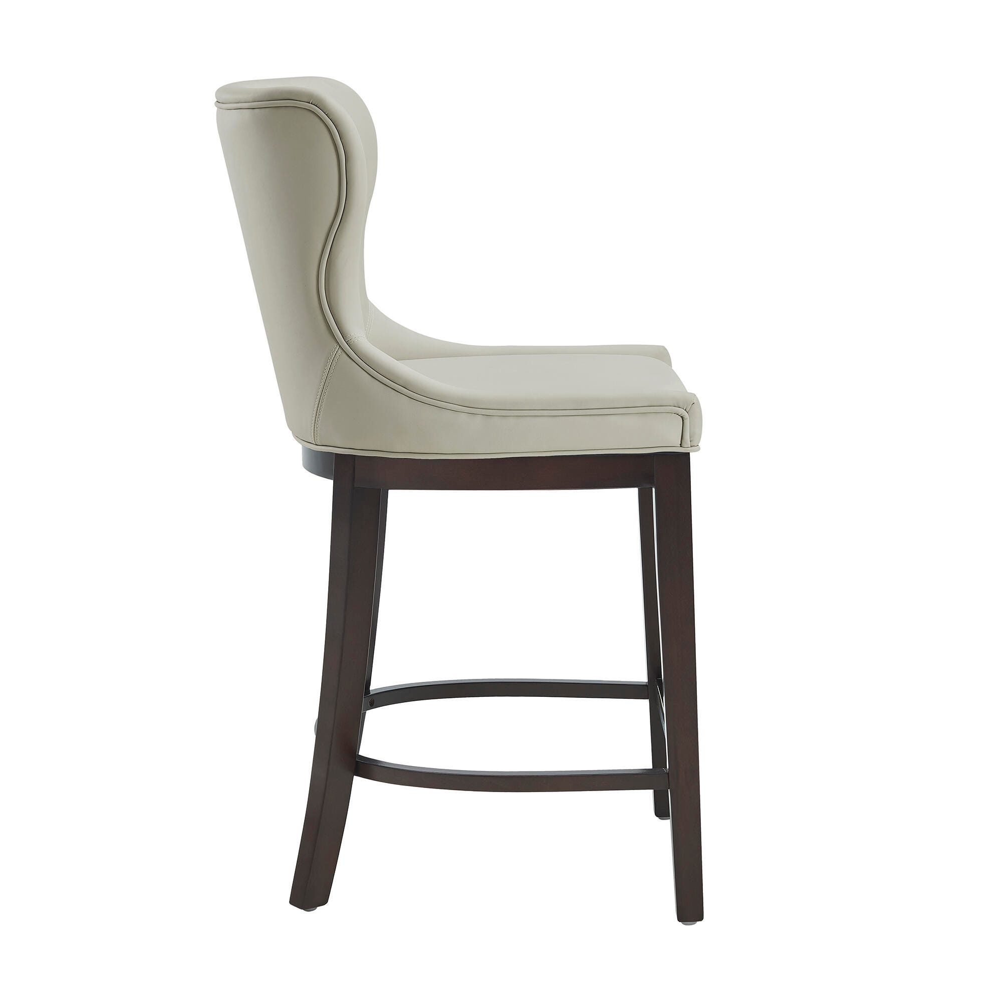 Manhattan Comfort Blair Counter Height Counter Stool, Stone, large