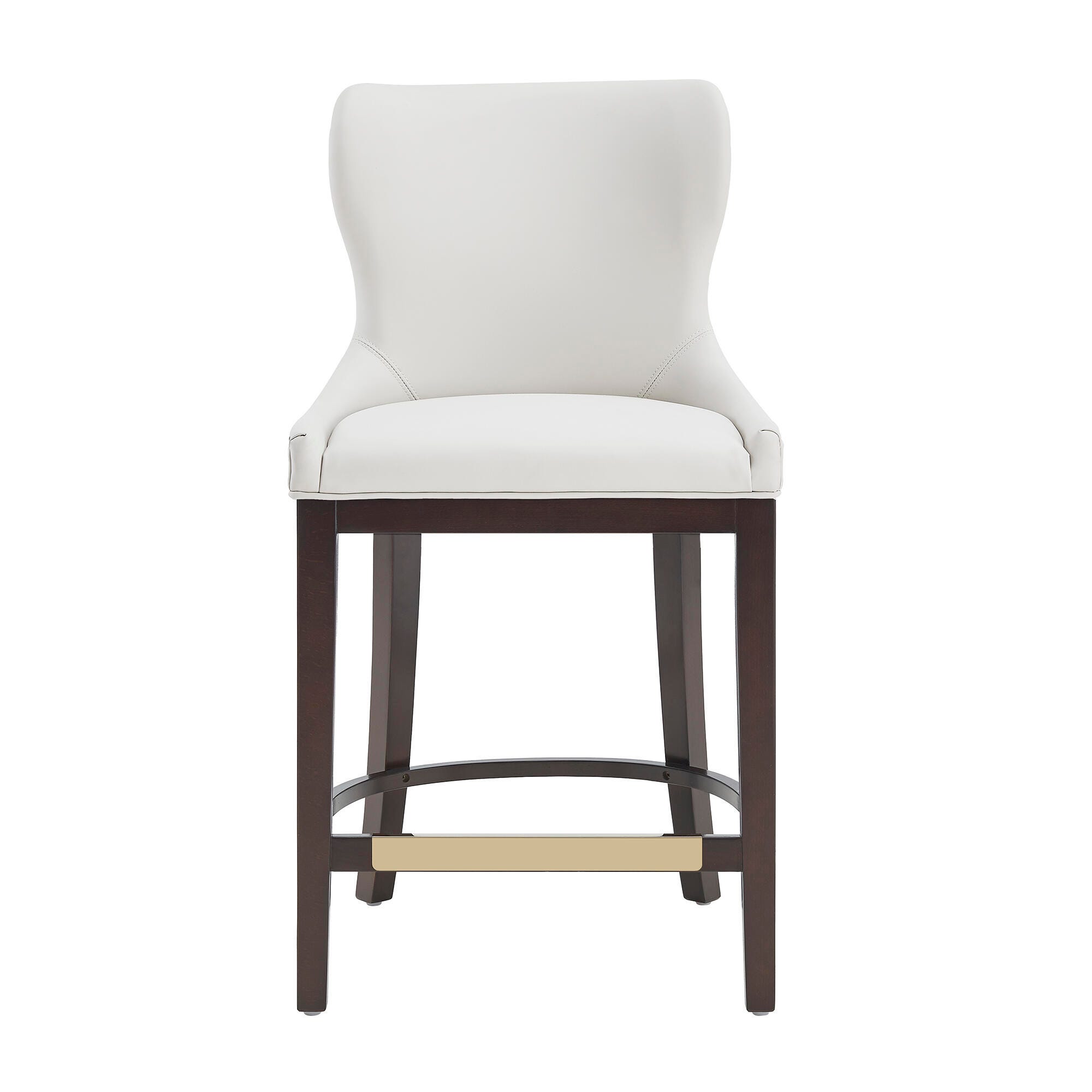 Manhattan Comfort Blair Counter Height Counter Stool, White, large