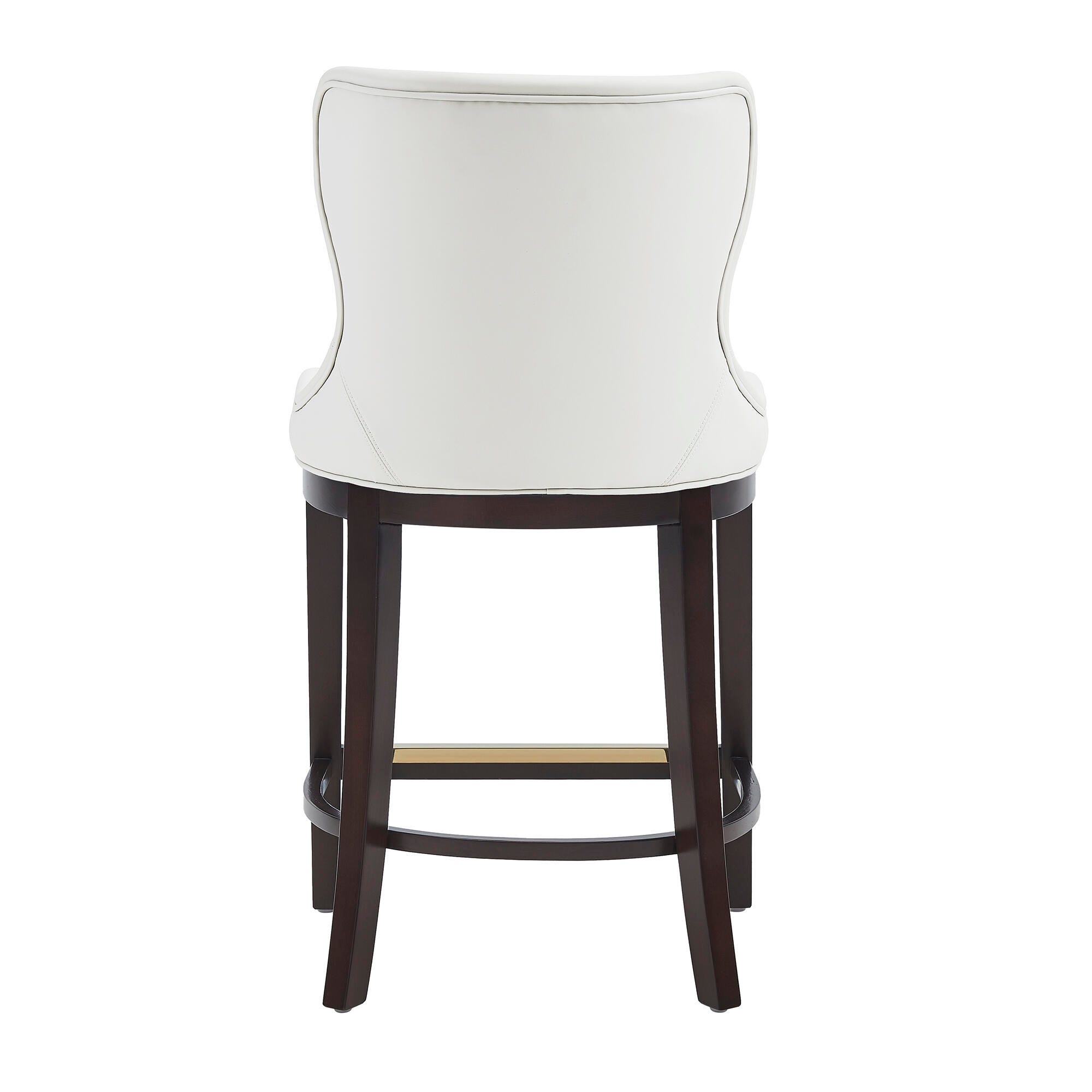 Manhattan Comfort Blair Counter Height Counter Stool, White, large