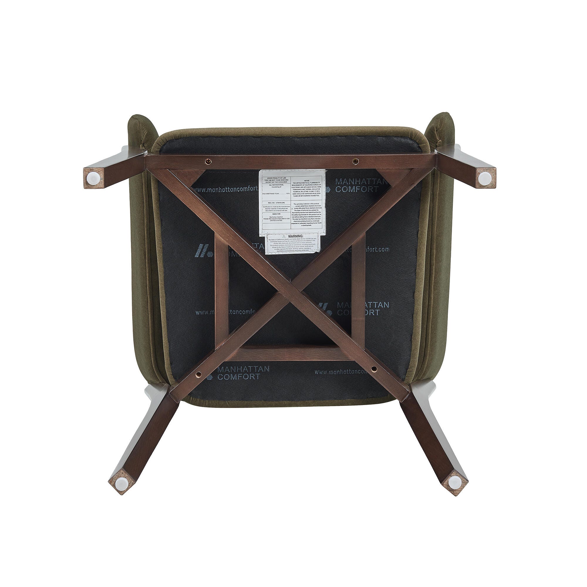 Manhattan Comfort Blake Dining Chair, Green, large