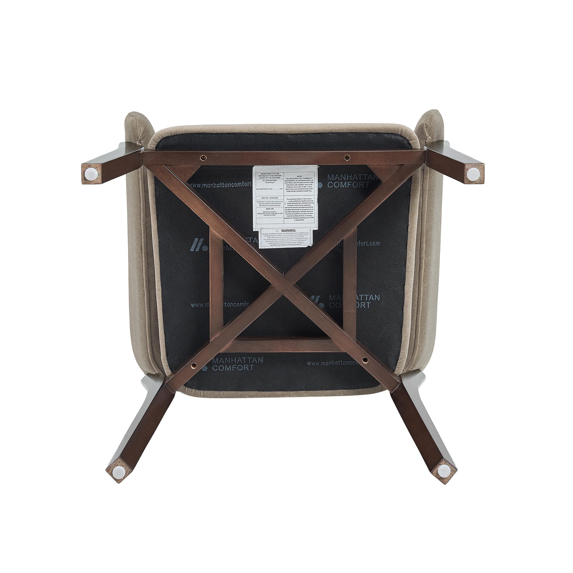 Manhattan Comfort Blake Dining Chair, Natural, large