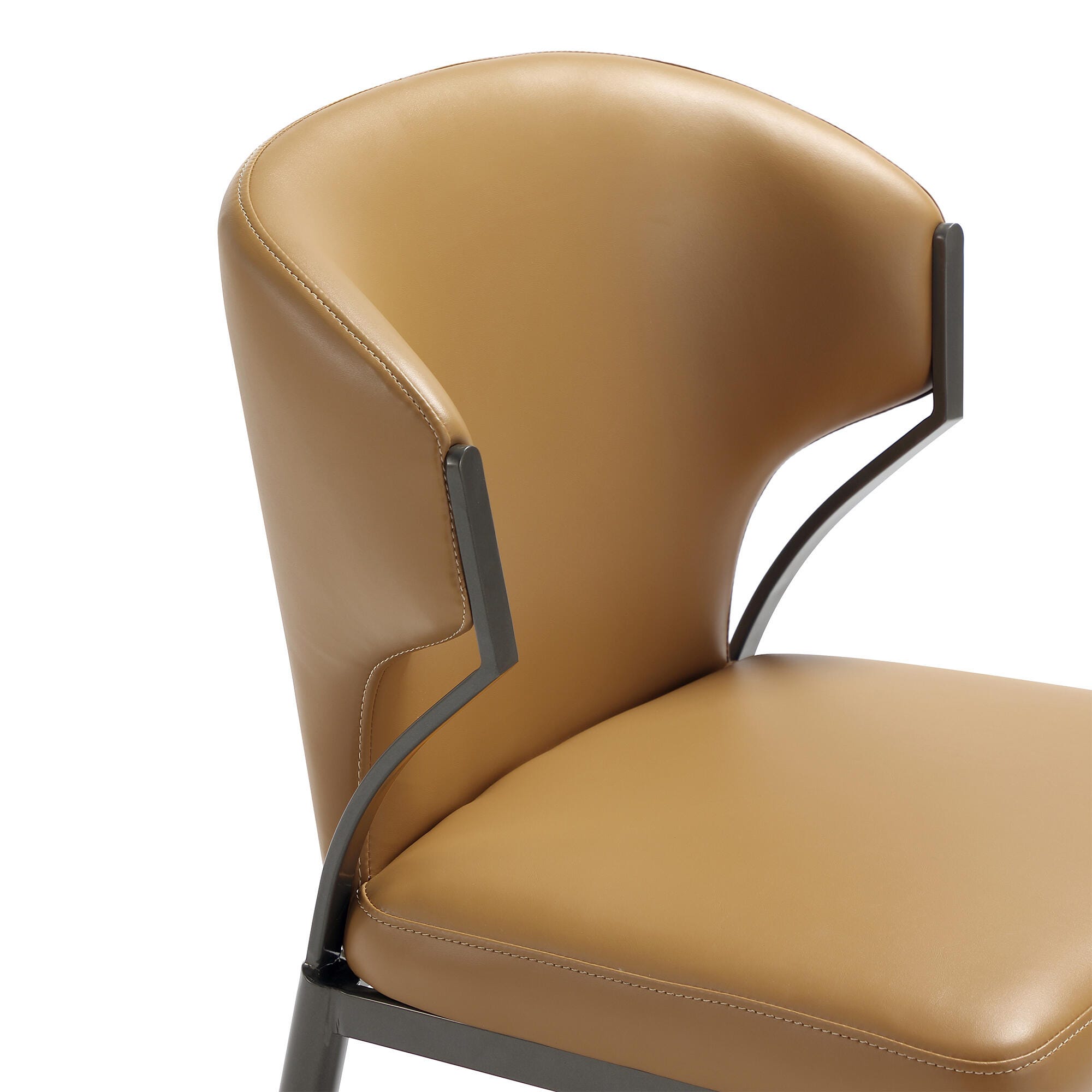 Manhattan Comfort Kirsten Dining Chair (Set of 2), Camel, large