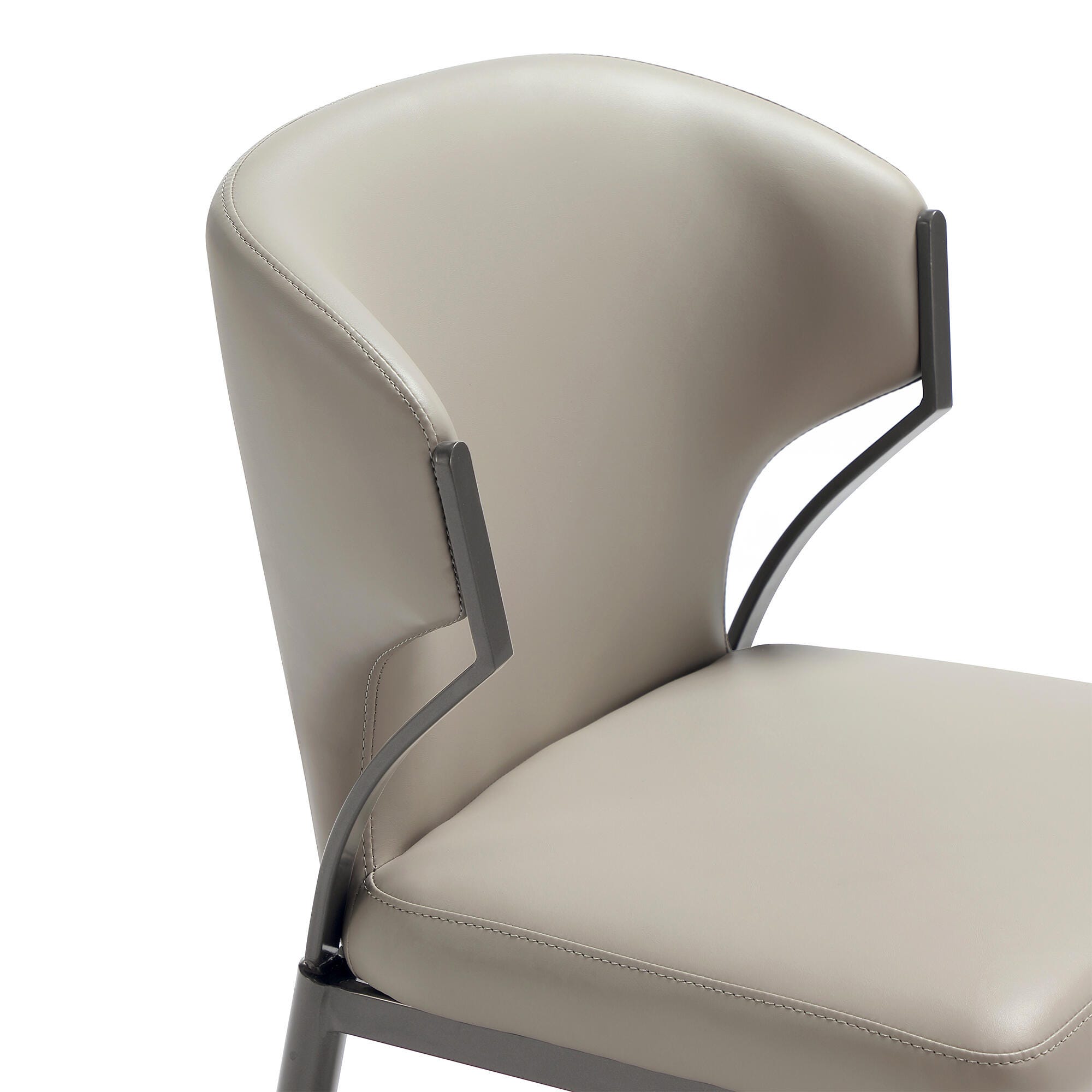 Manhattan Comfort Kirsten Dining Chair (Set of 2), Light Gray, large