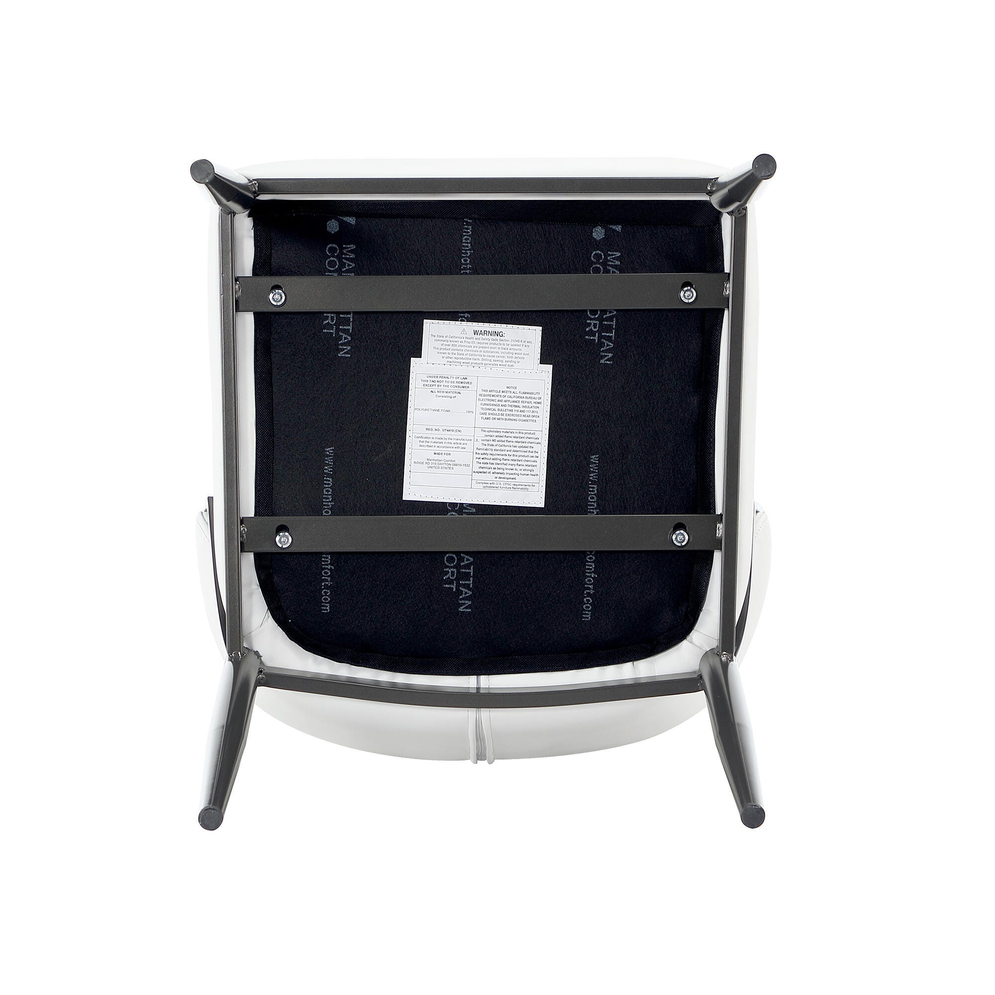 Manhattan Comfort Kirsten Dining Chair (Set of 2), White, large