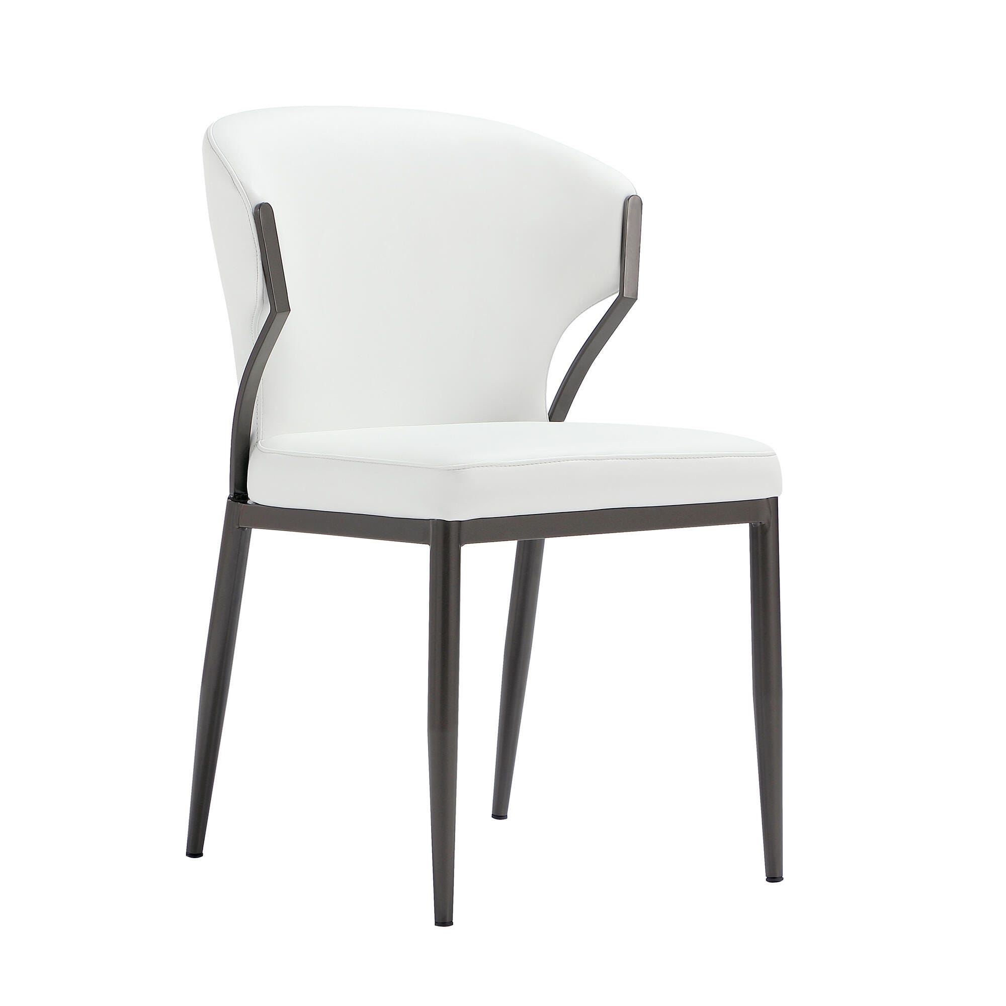Manhattan Comfort Kirsten Dining Chair (Set of 2), White, large