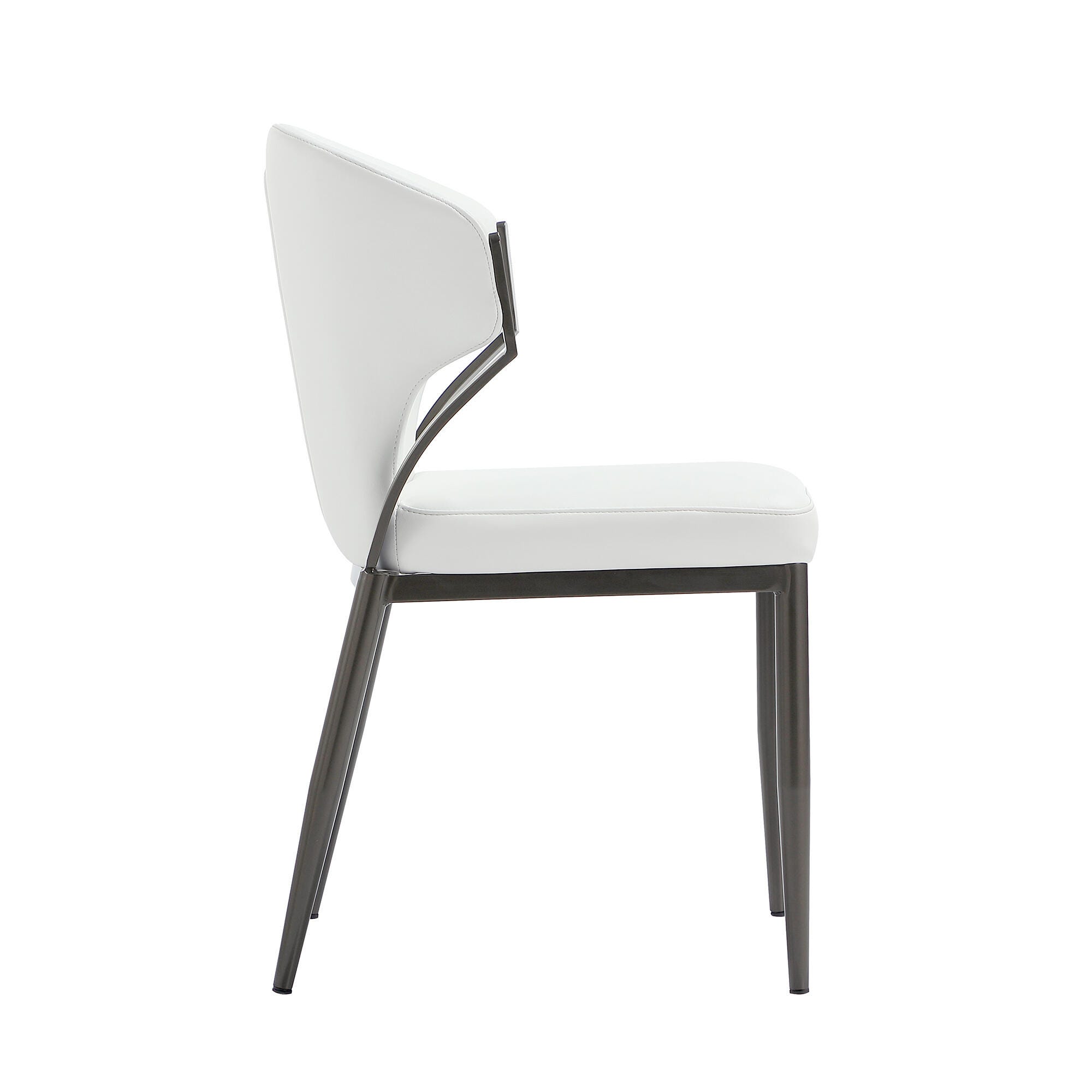 Manhattan Comfort Kirsten Dining Chair (Set of 2), White, large