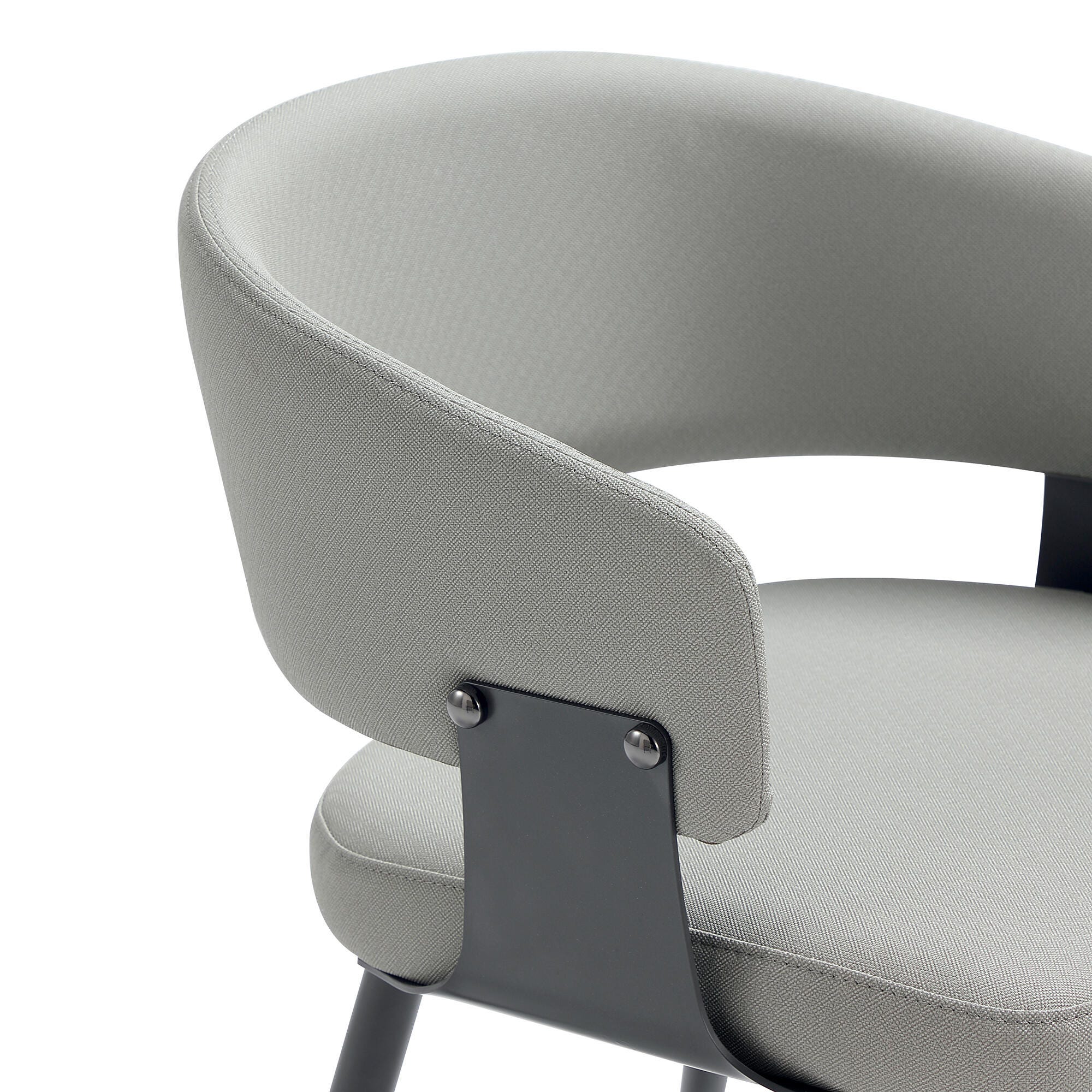 Manhattan Comfort Luce Dining Chair, Stone Gray, large