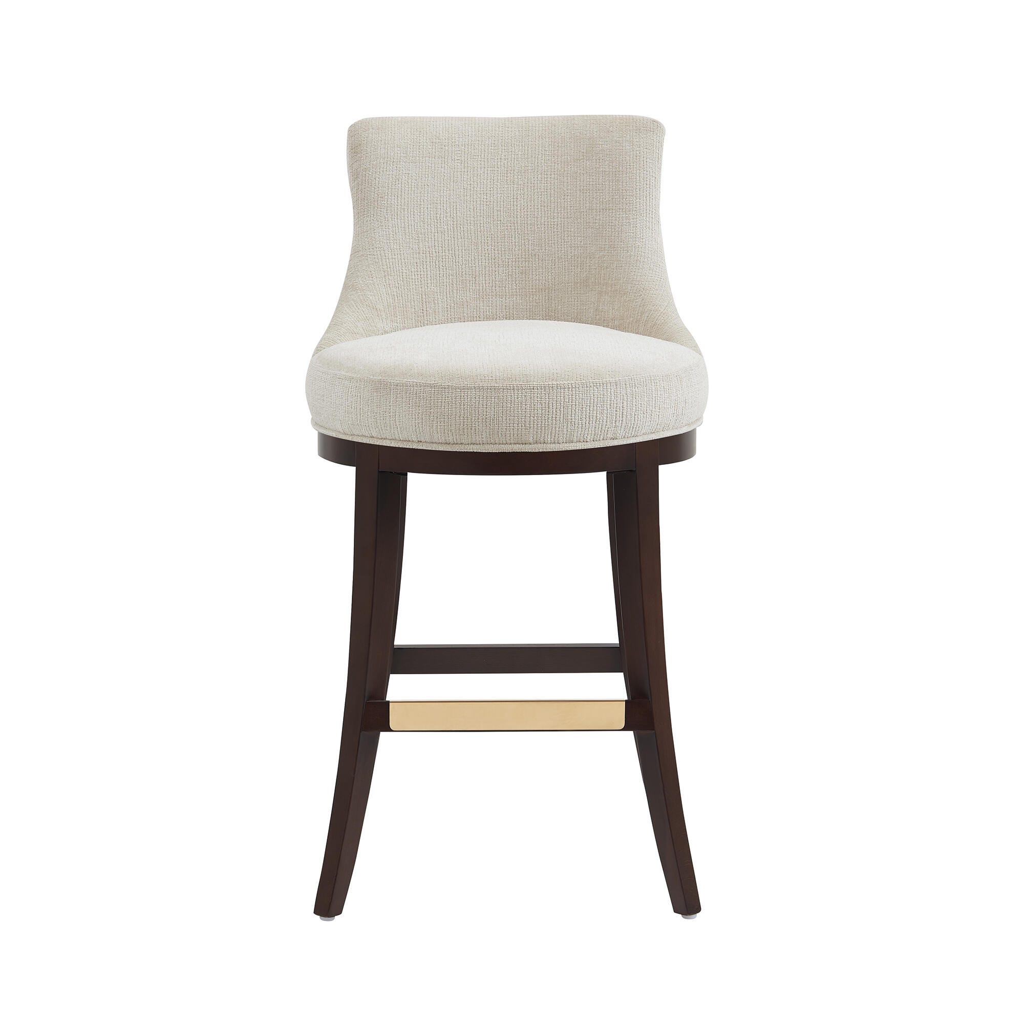 Manhattan Comfort Lucia Bar Height Bar Stool, Natural, large
