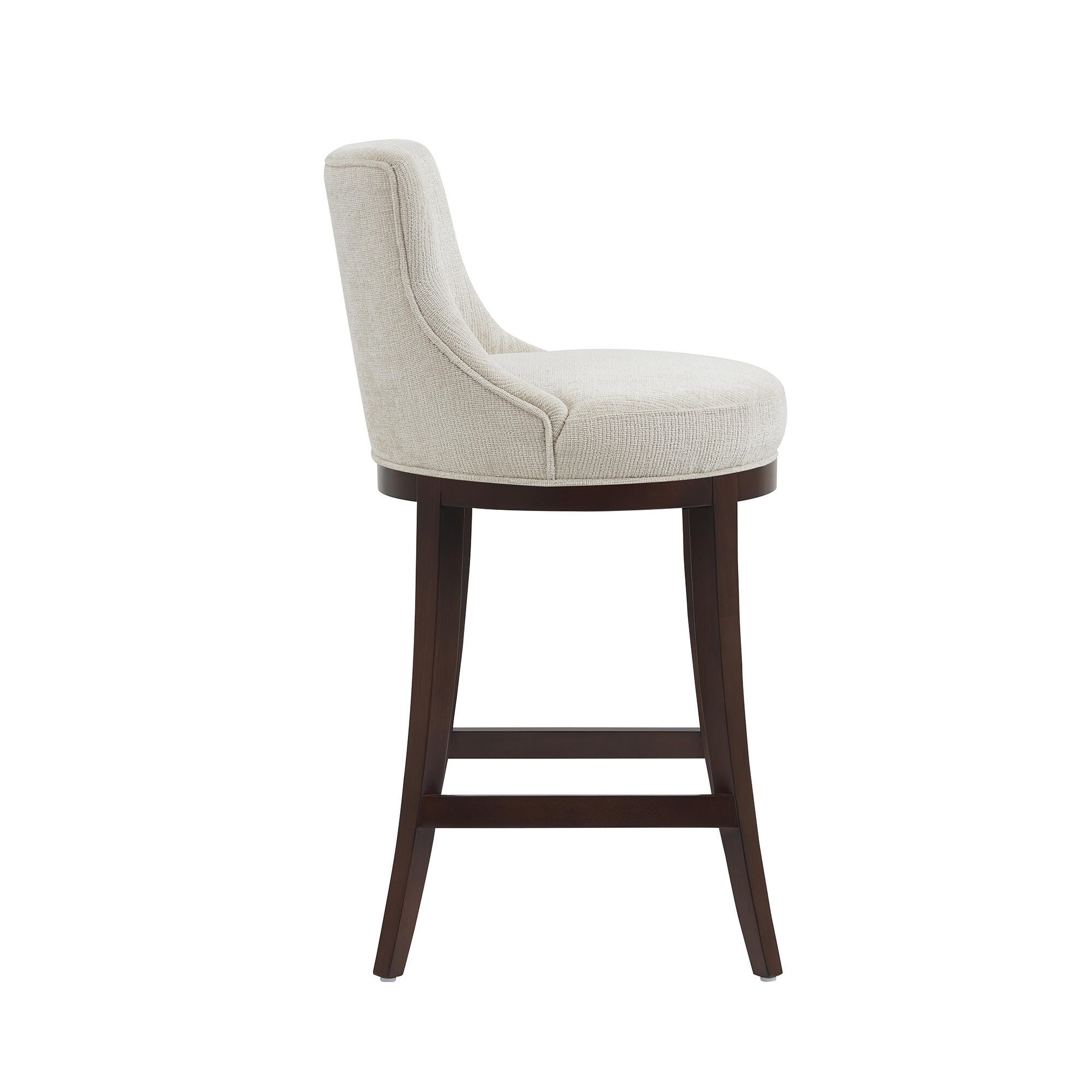 Manhattan Comfort Lucia Bar Height Bar Stool, Natural, large