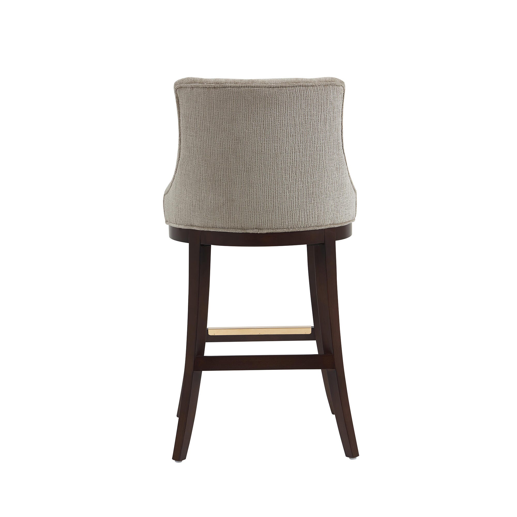 Manhattan Comfort Lucia Bar Height Bar Stool, Taupe, large