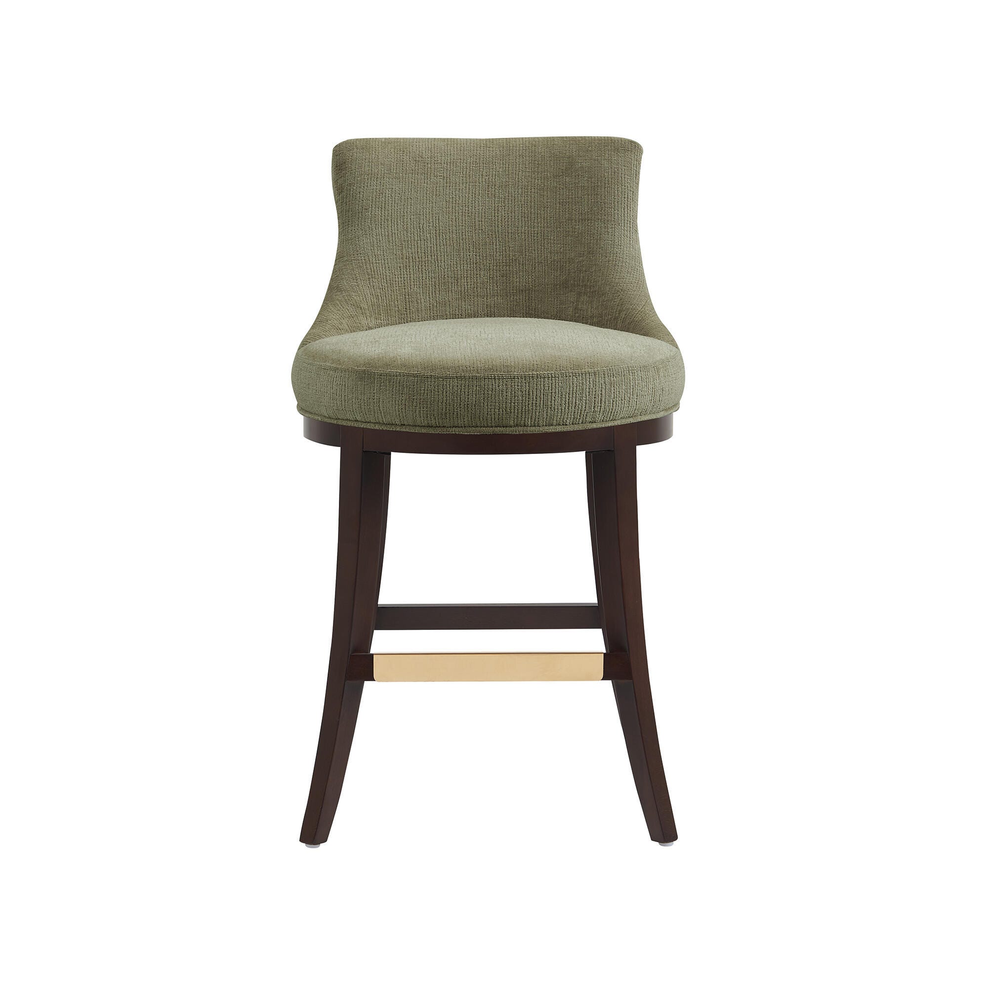 Manhattan Comfort Lucia Counter Height Counter Stool, Leaf Green, large
