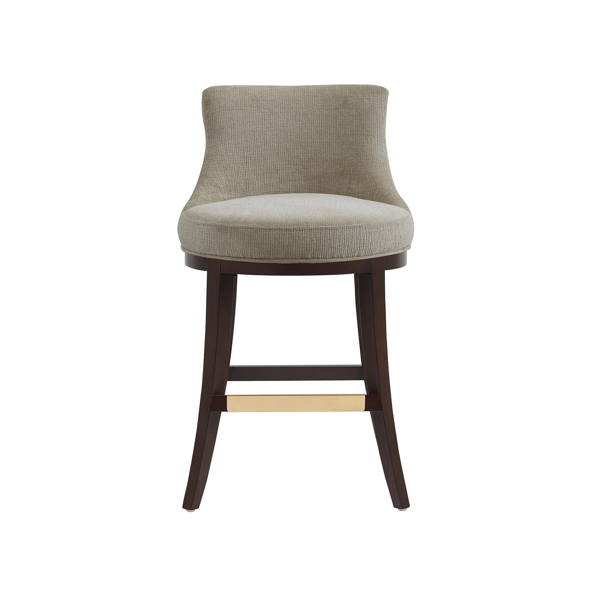 Manhattan Comfort Lucia Counter Height Counter Stool, Taupe, large