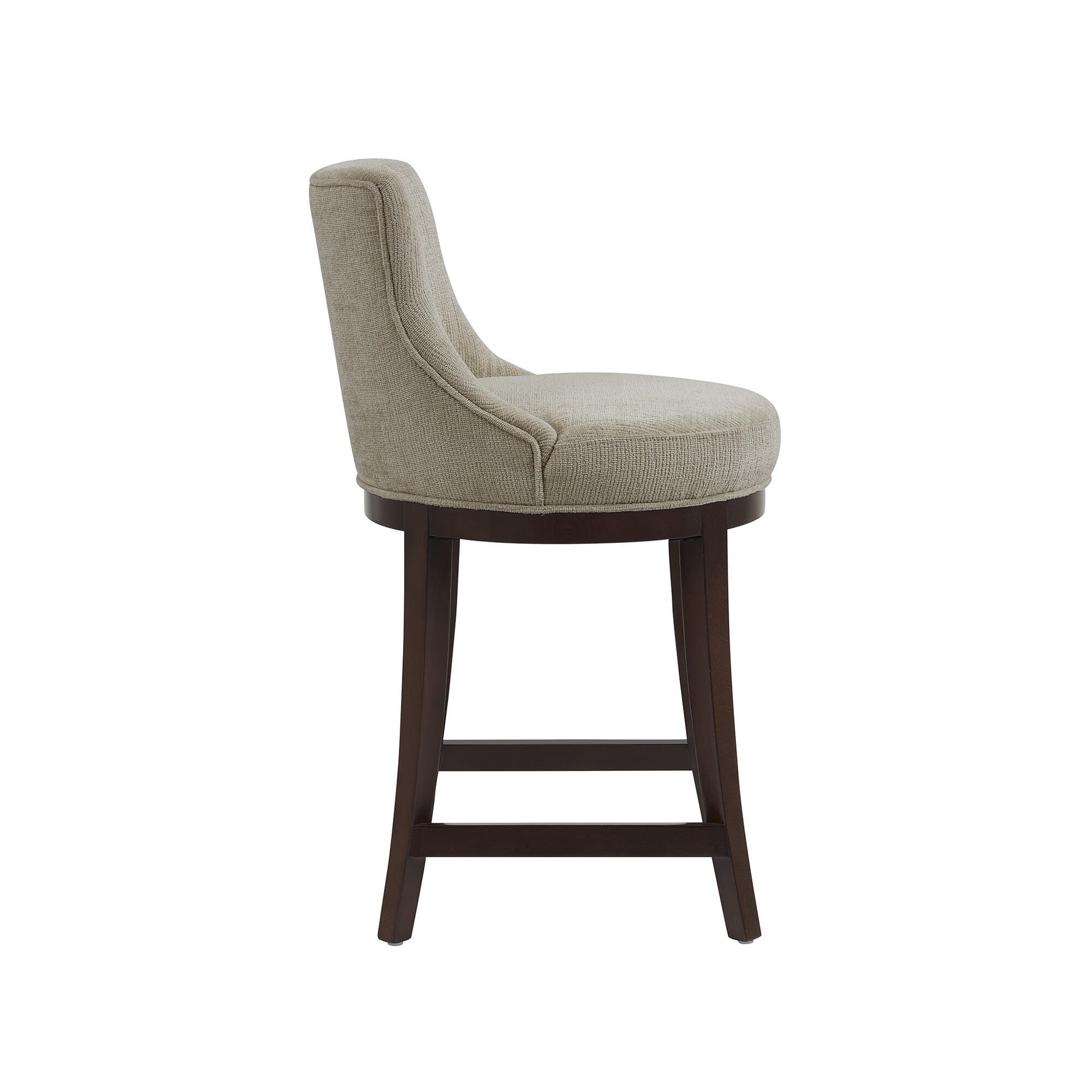 Manhattan Comfort Lucia Counter Height Counter Stool, Taupe, large