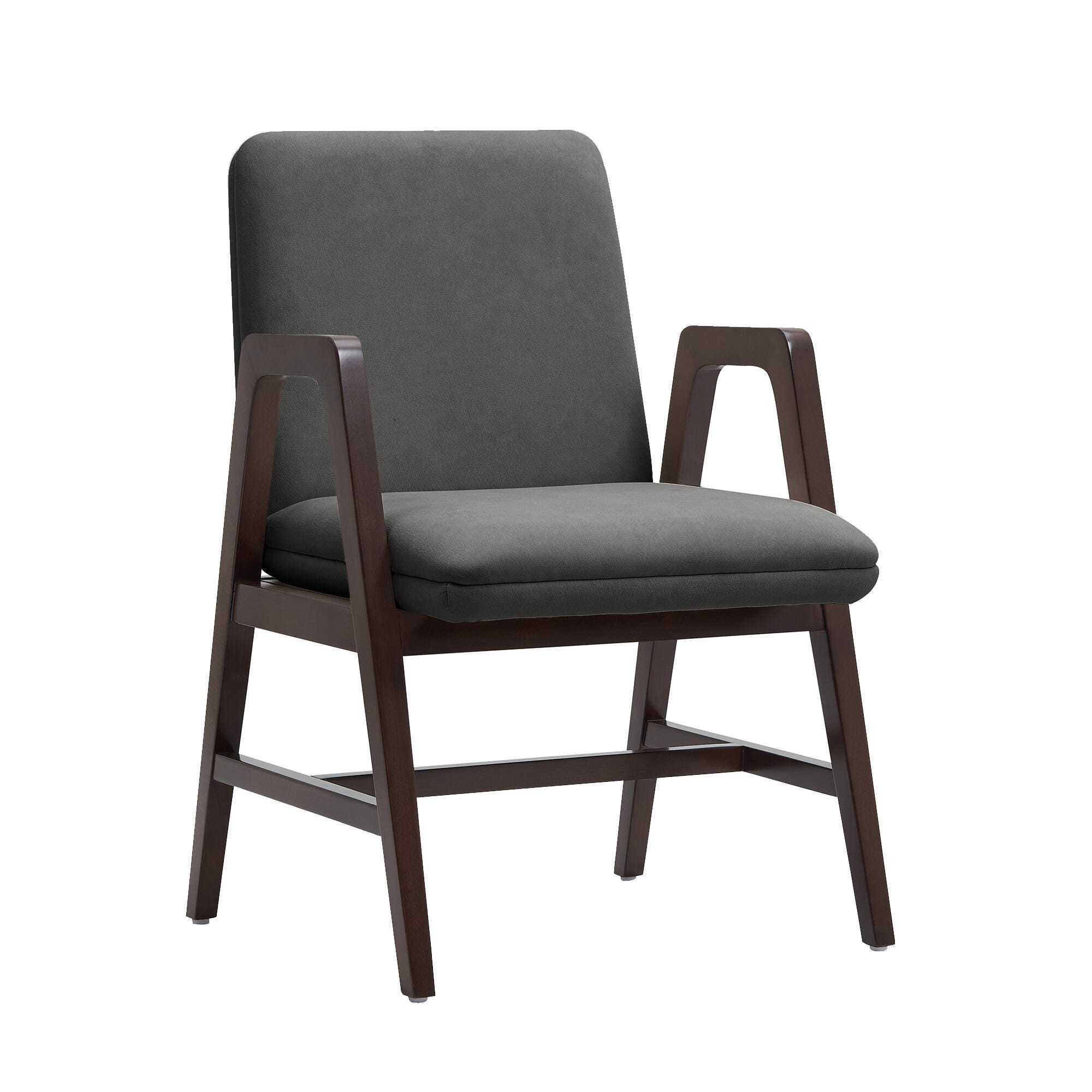 Manhattan Comfort Stella Dining Chair, Graphite, large