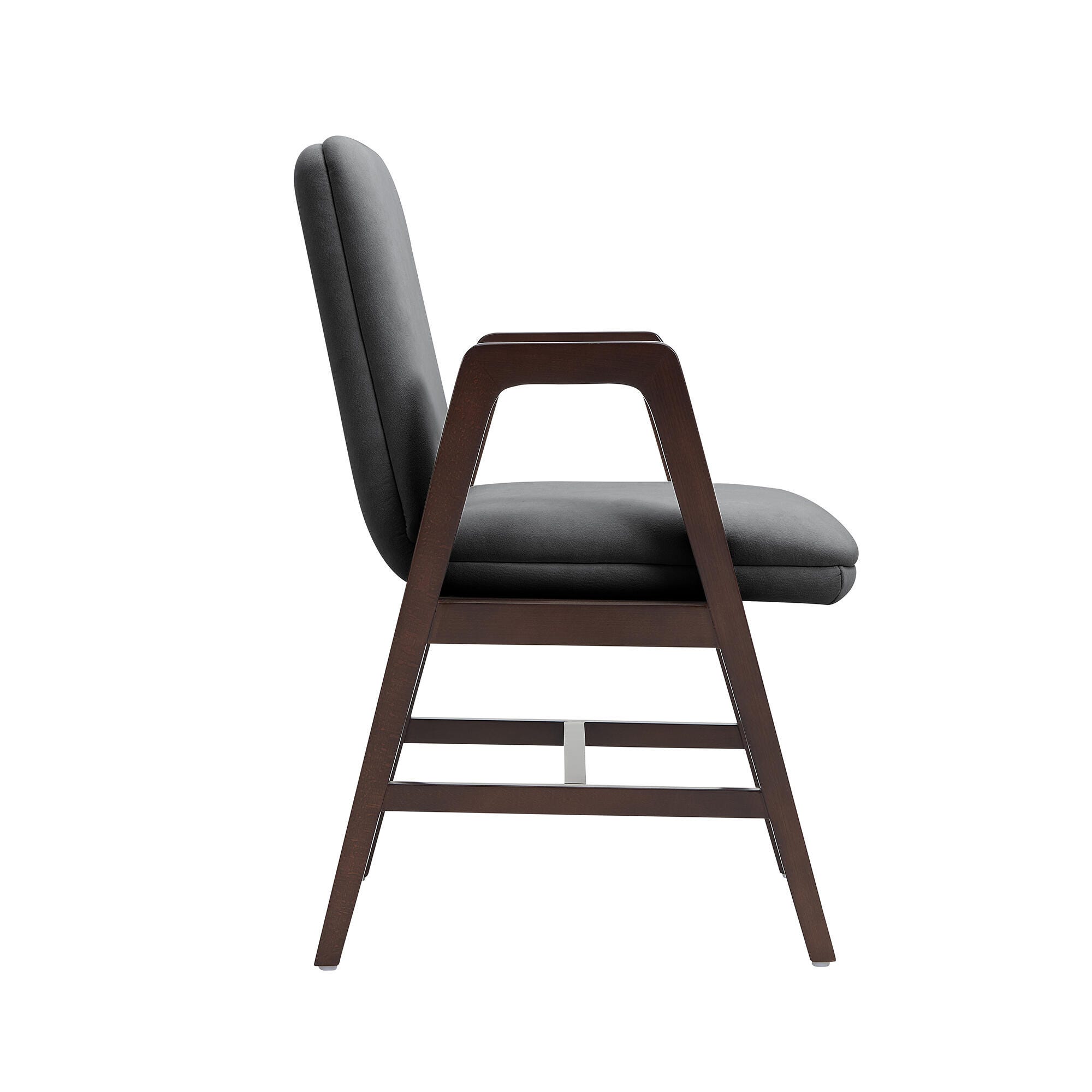 Manhattan Comfort Stella Dining Chair, Graphite, large