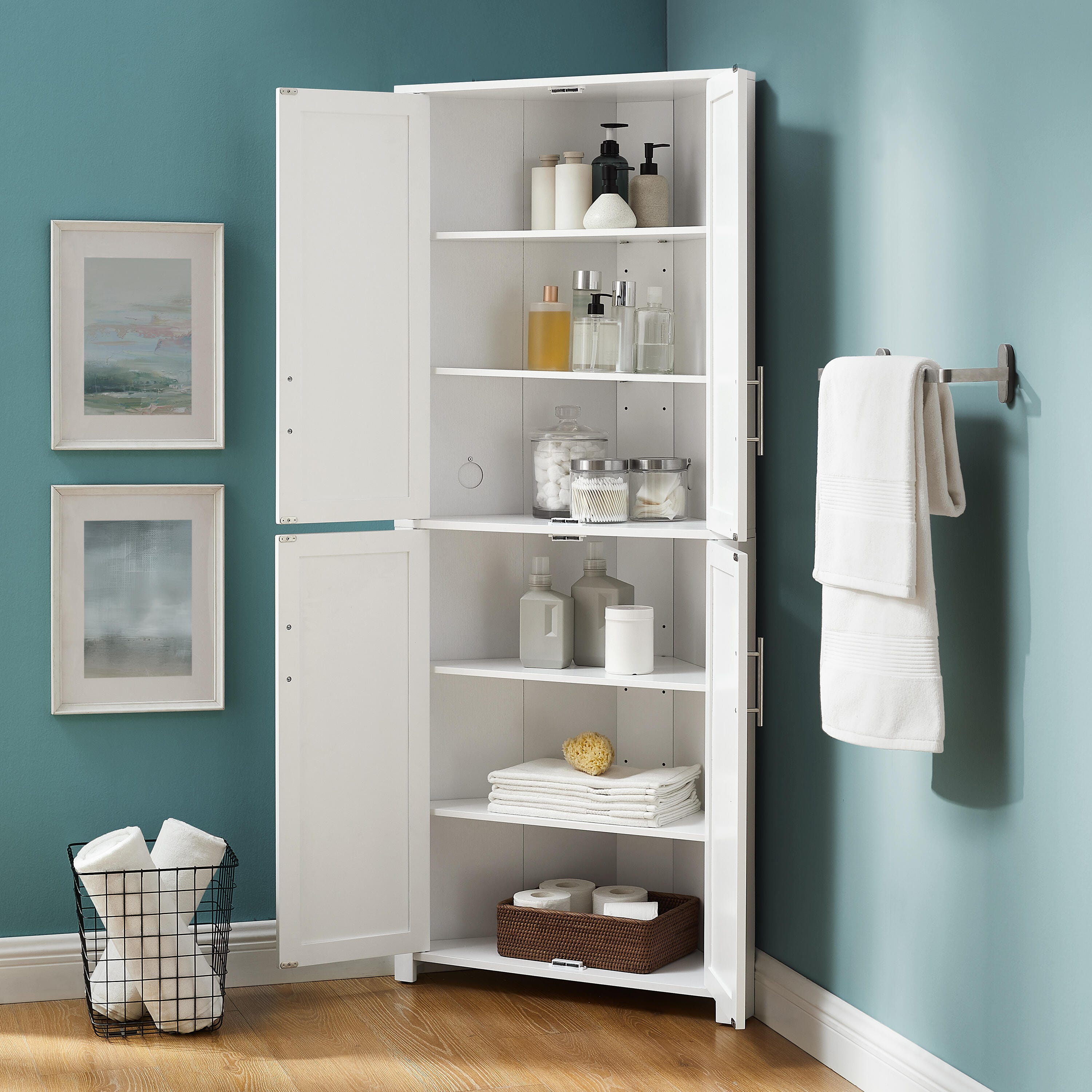 Crosley Furniture Savannah Corner Pantry, , large