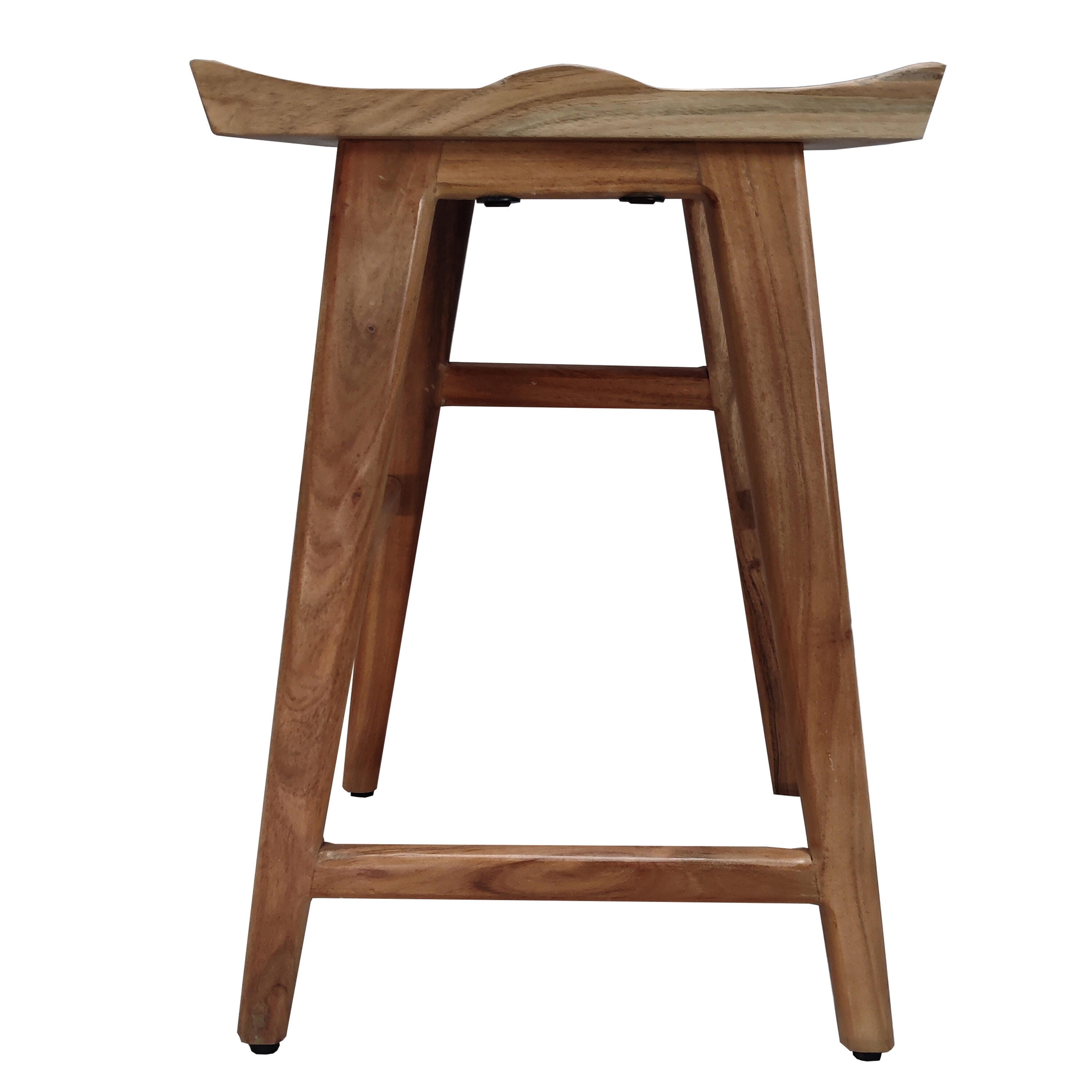Benzara.inc  Tisa Counter Height Counter Stool, Natural Brown, large