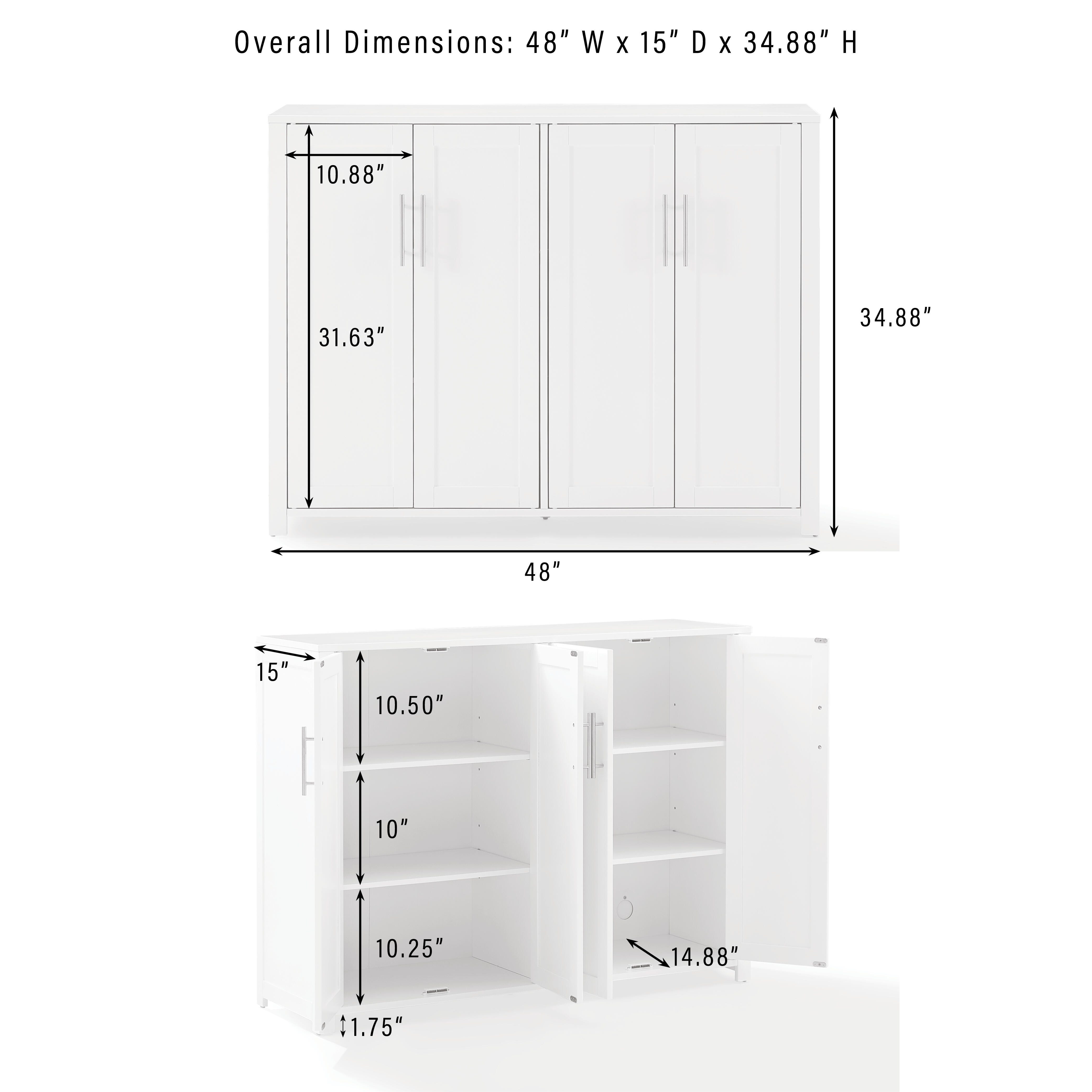 Crosley Furniture Savannah Rectangle Sideboard, , large