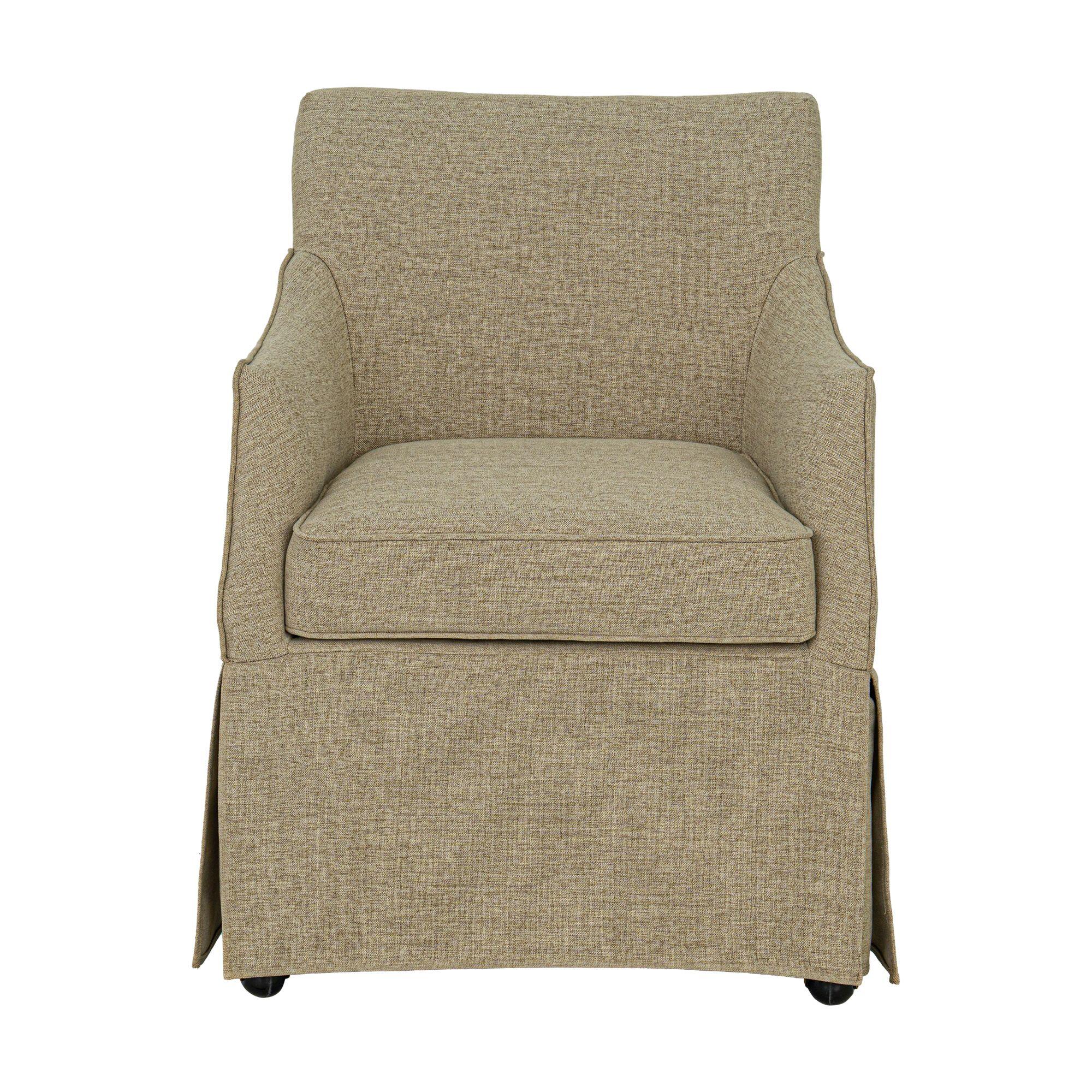 Martha Stewart London Upholstered Dining Chair, Beige, large