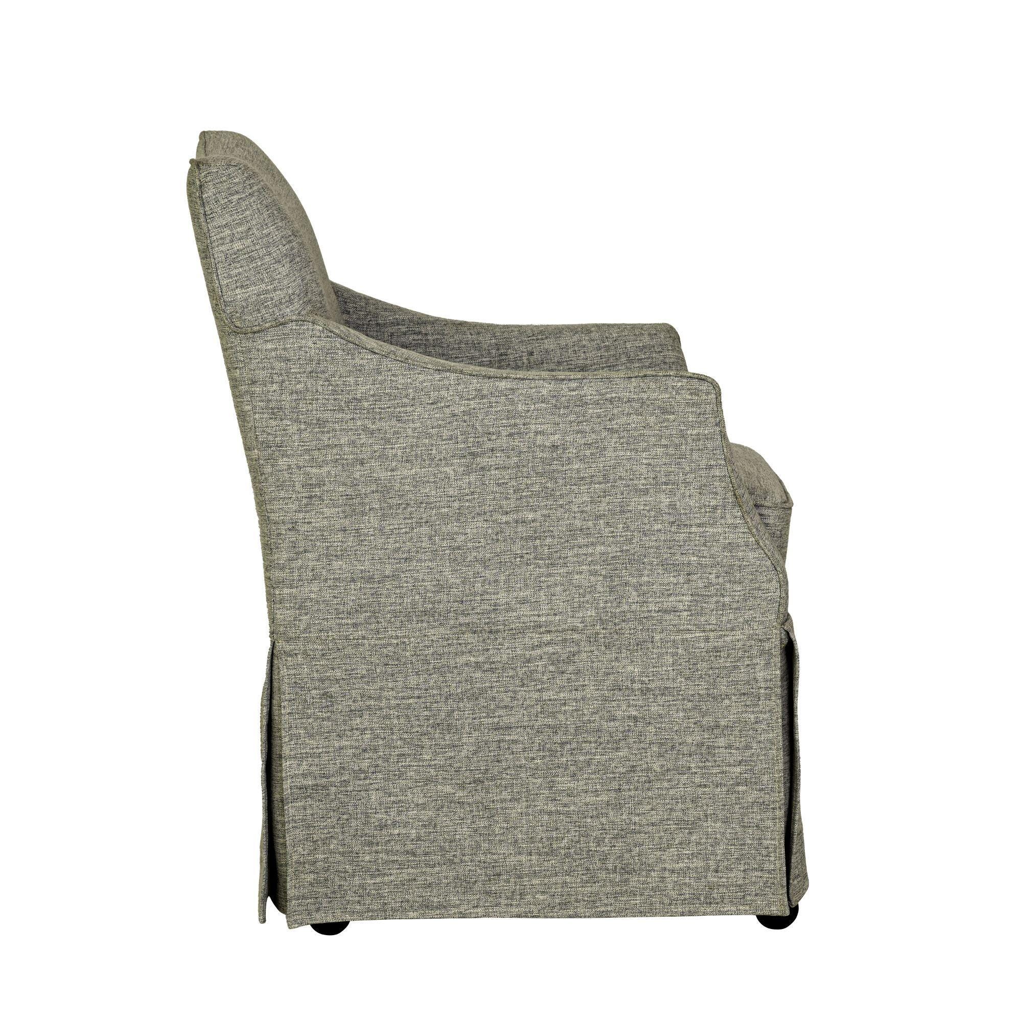 Martha Stewart London Upholstered Dining Chair, Gray, large