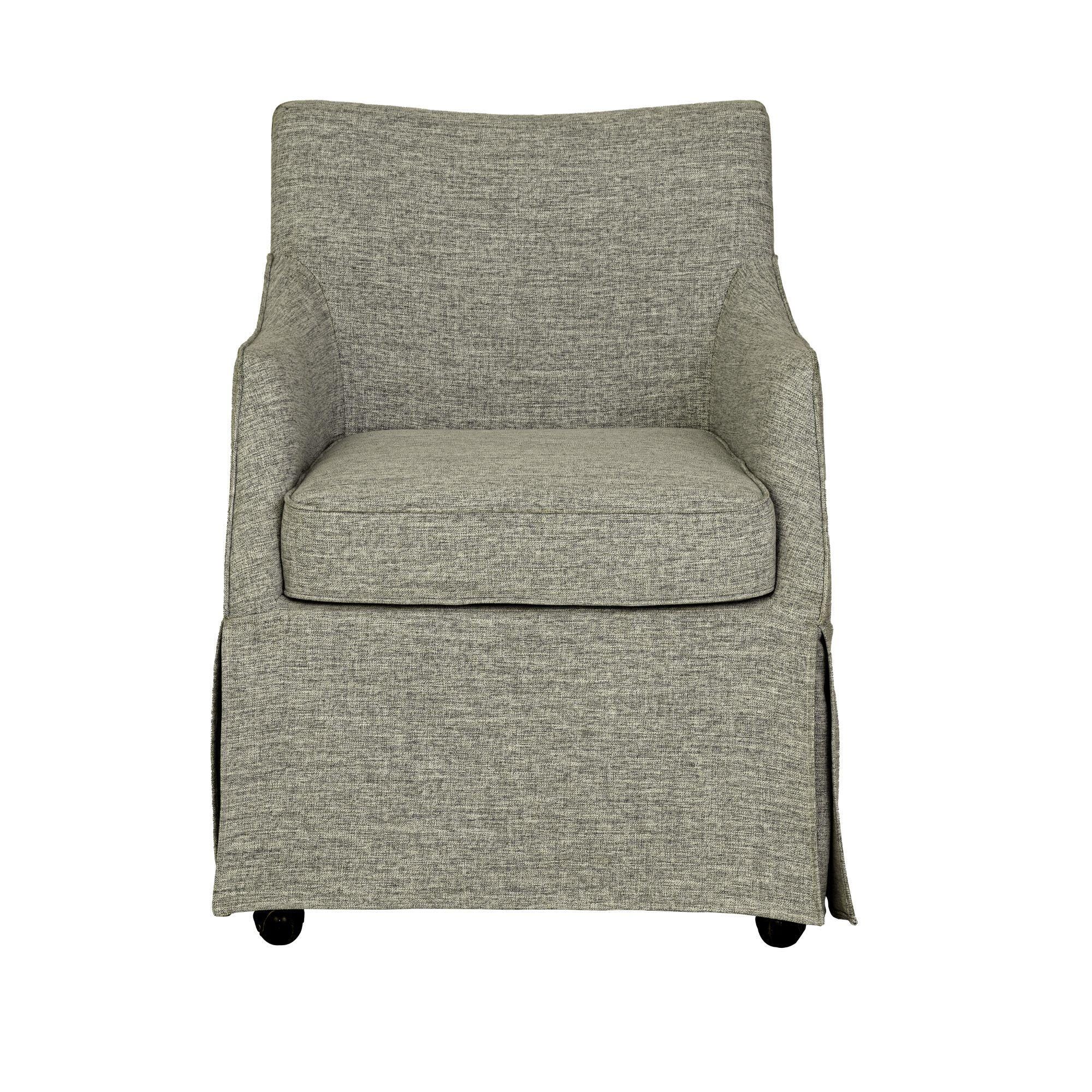 Martha Stewart London Upholstered Dining Chair, Gray, large