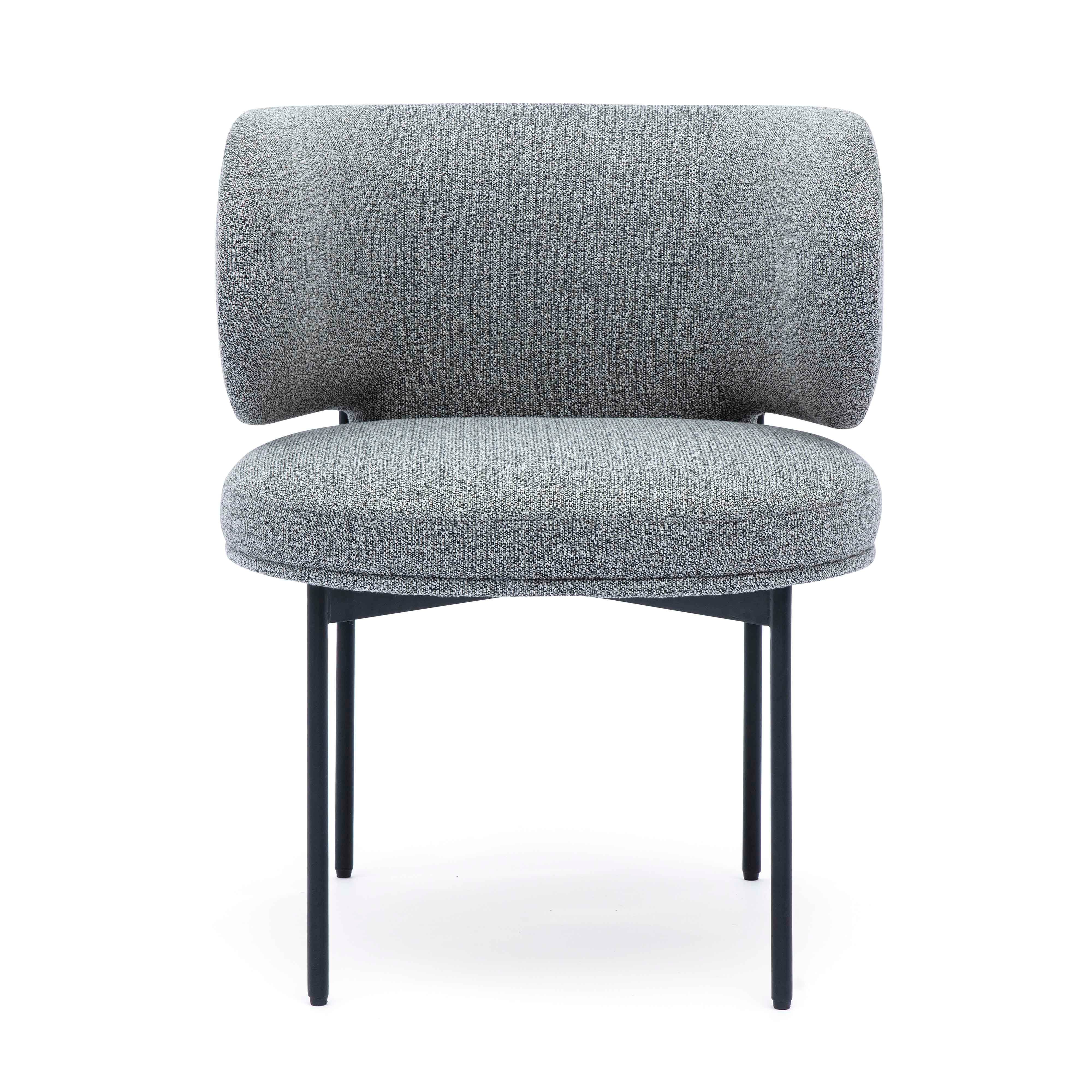 TOV Furniture Maureen Dining Chair, Gray, large