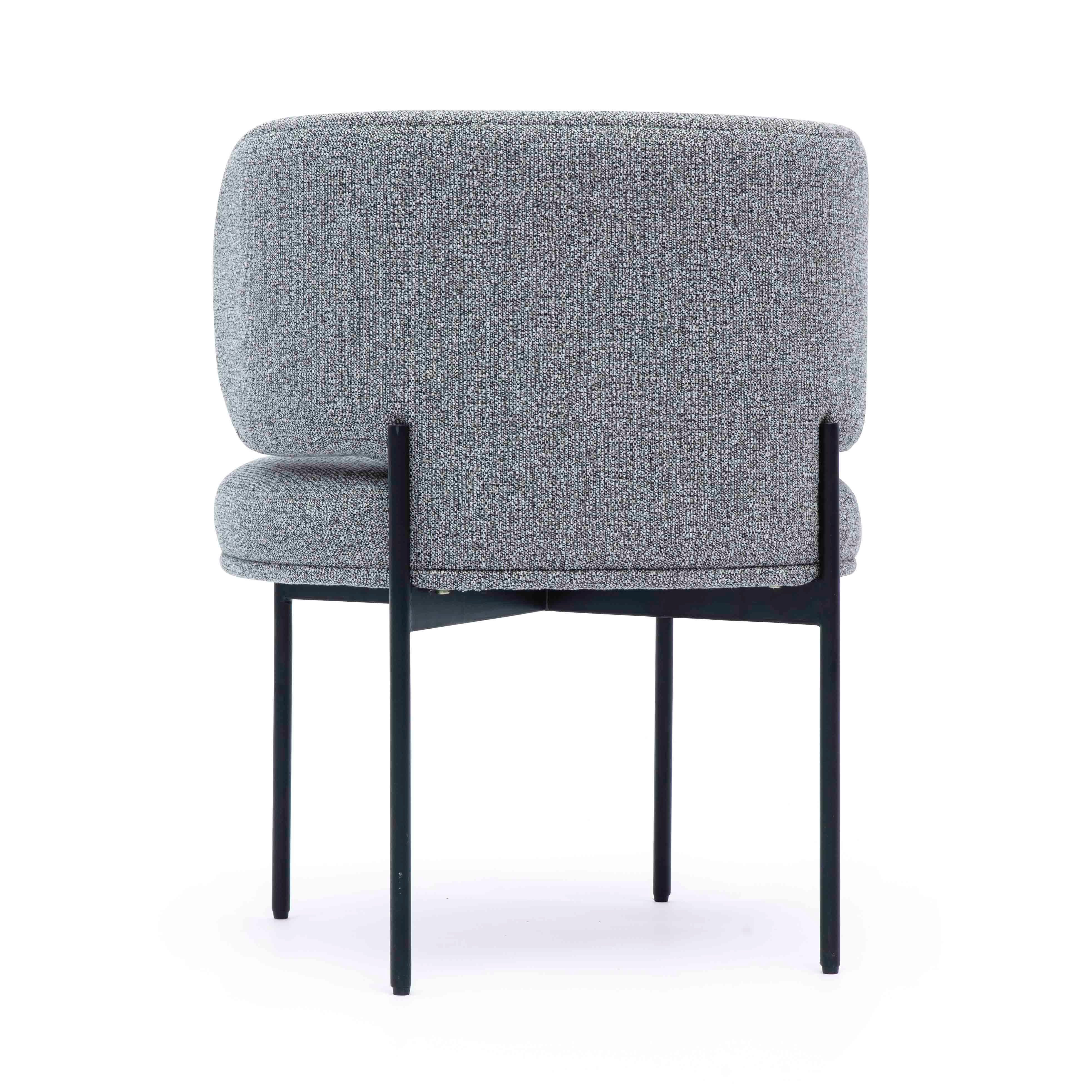 TOV Furniture Maureen Dining Chair, Gray, large