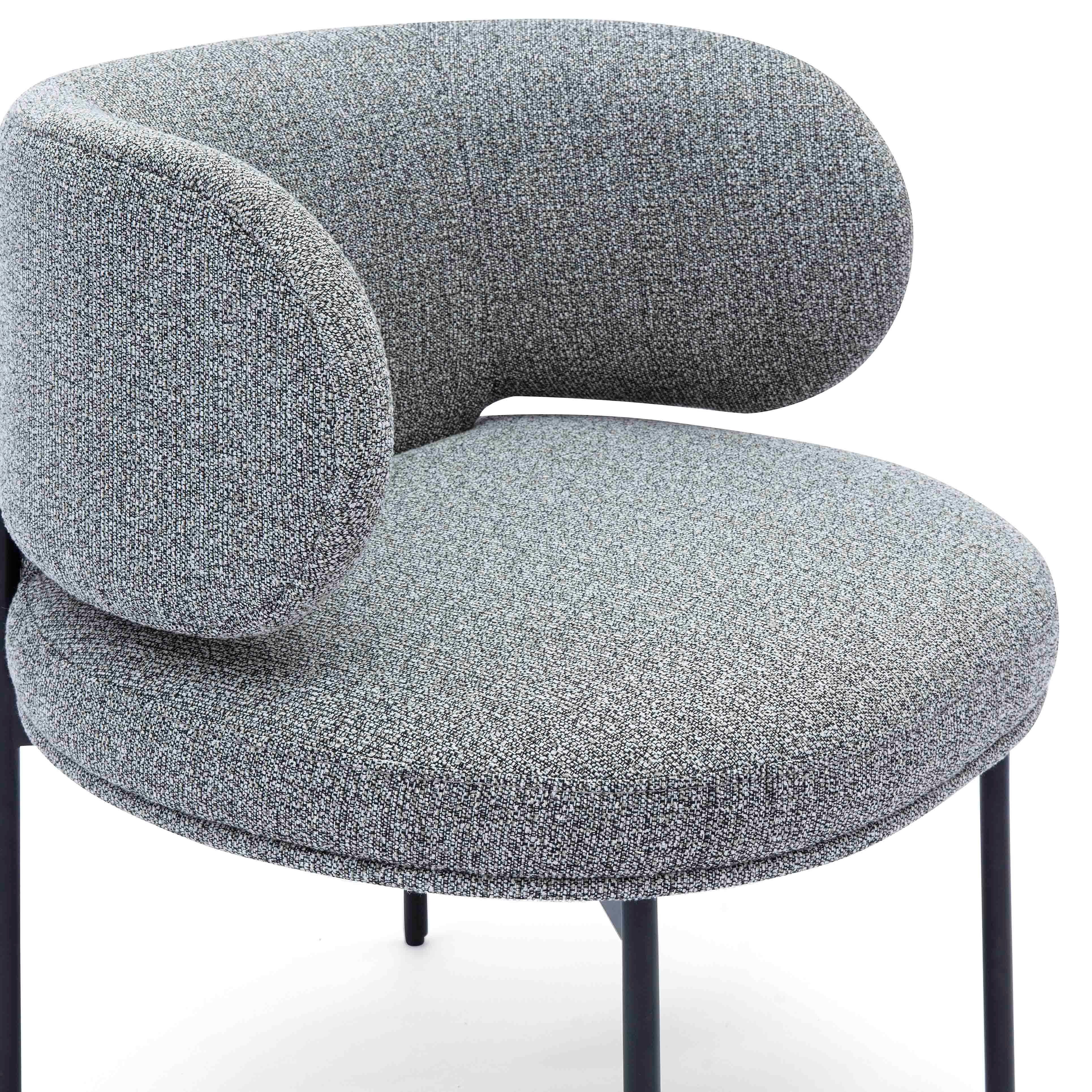 TOV Furniture Maureen Dining Chair, Gray, large