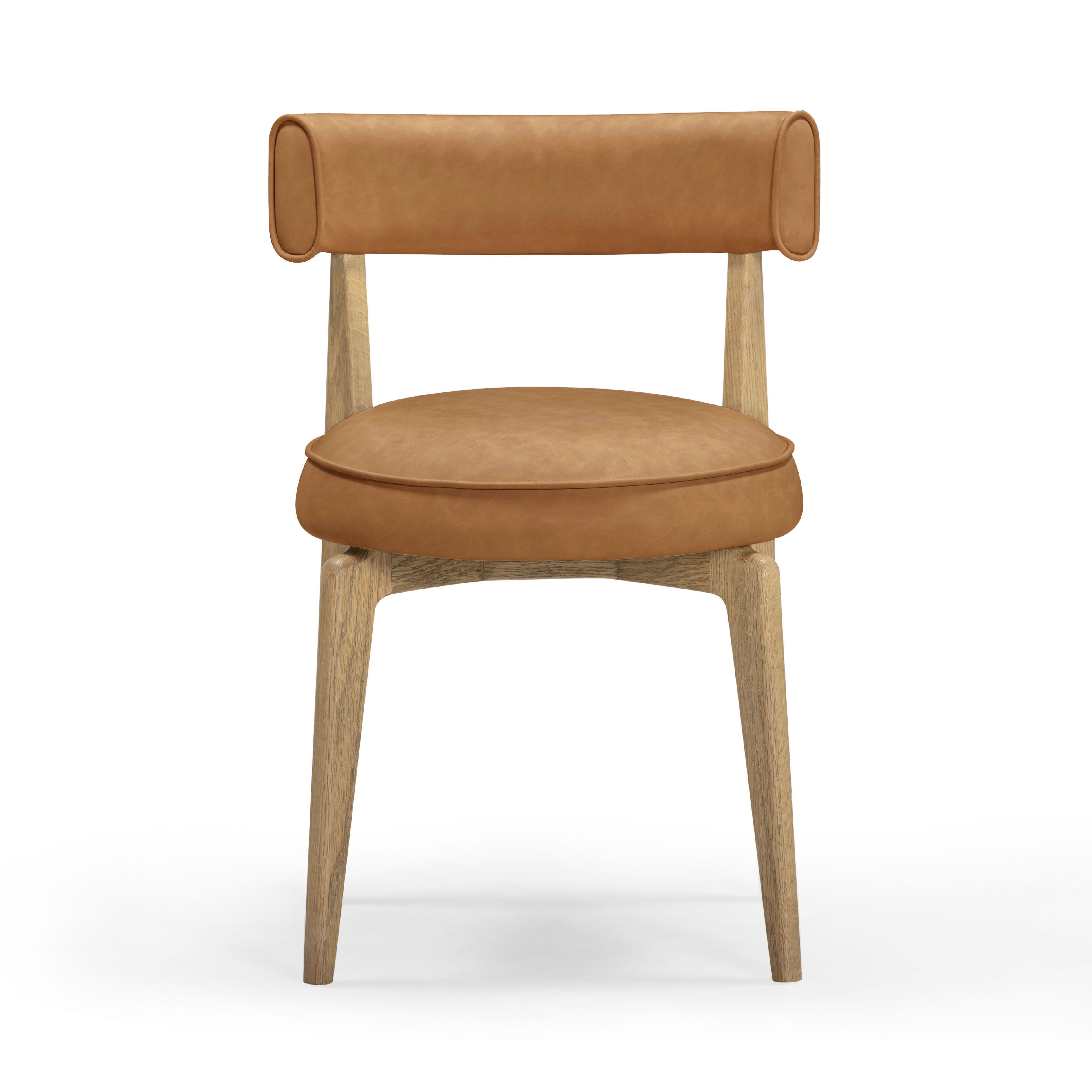 TOV Furniture Nikita Dining Chair, Brown, large