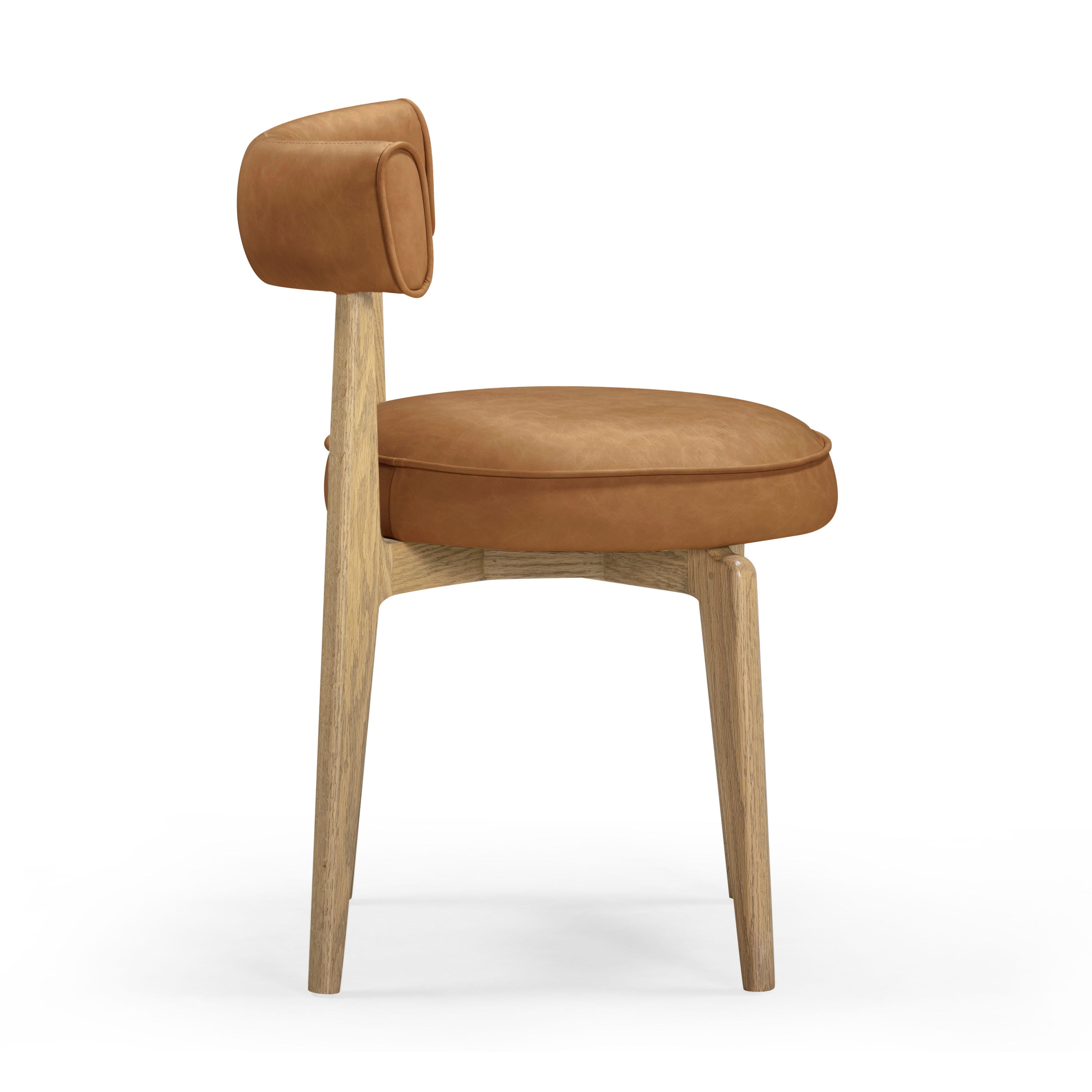 TOV Furniture Nikita Dining Chair, Brown, large