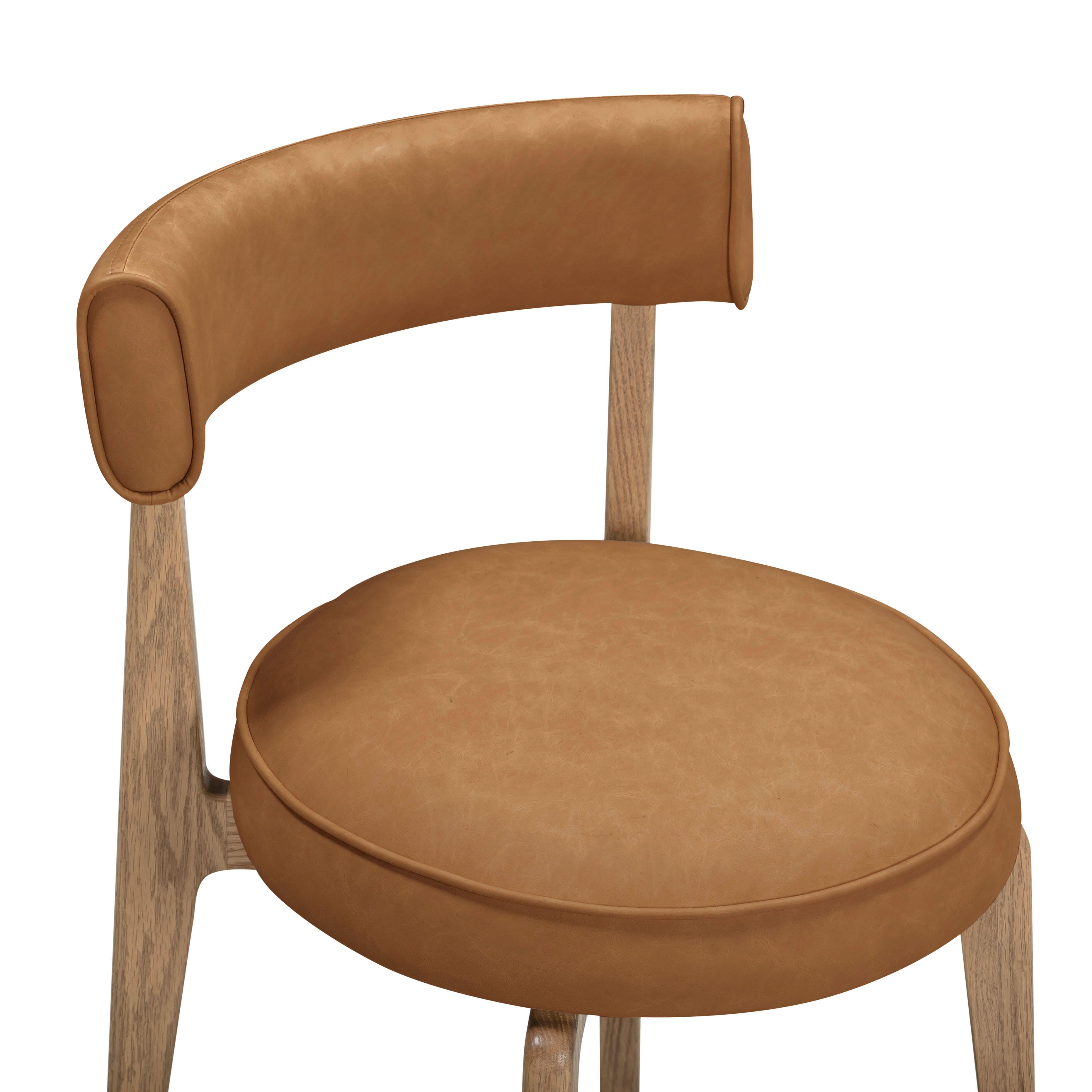 TOV Furniture Nikita Dining Chair, Brown, large