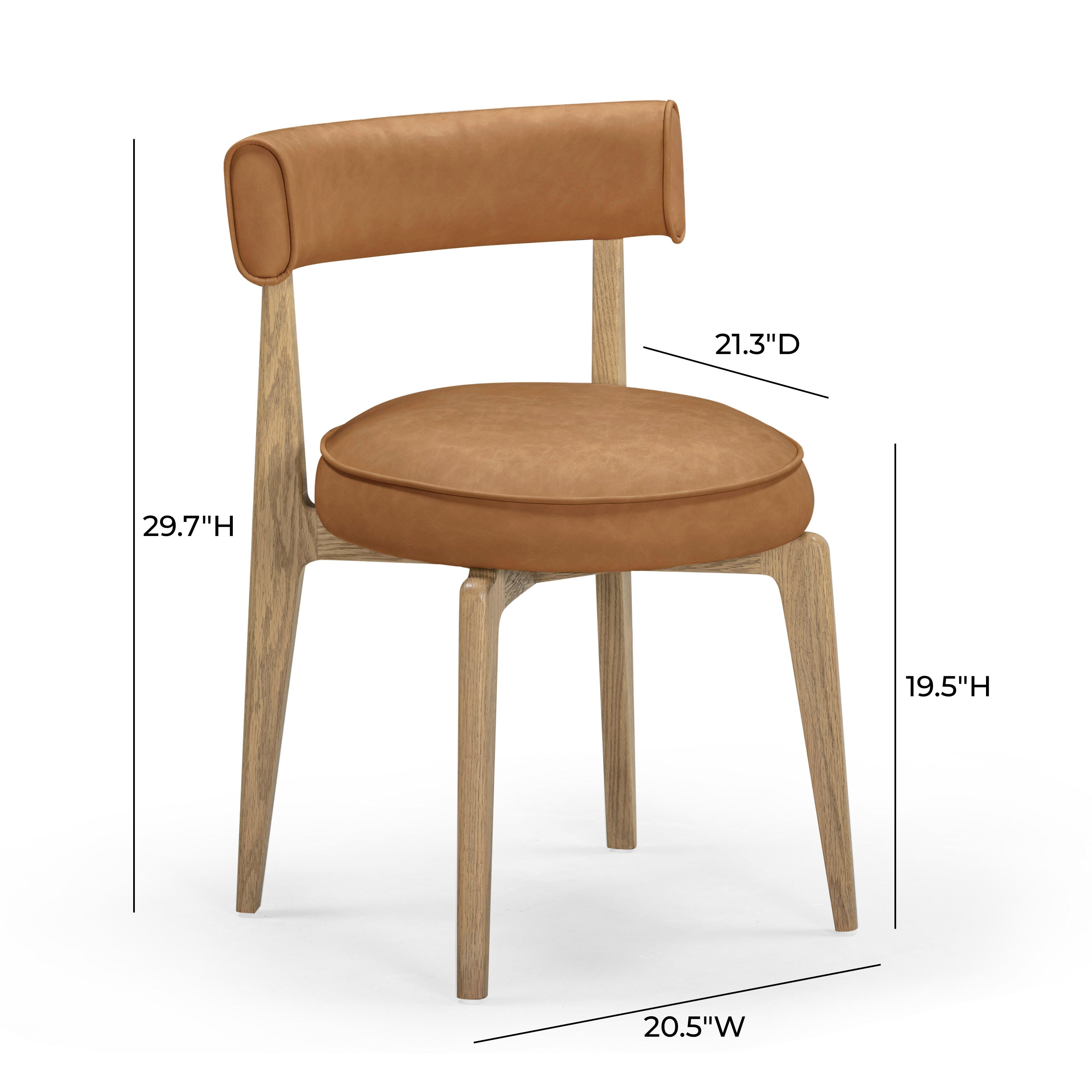 TOV Furniture Nikita Dining Chair, Brown, large