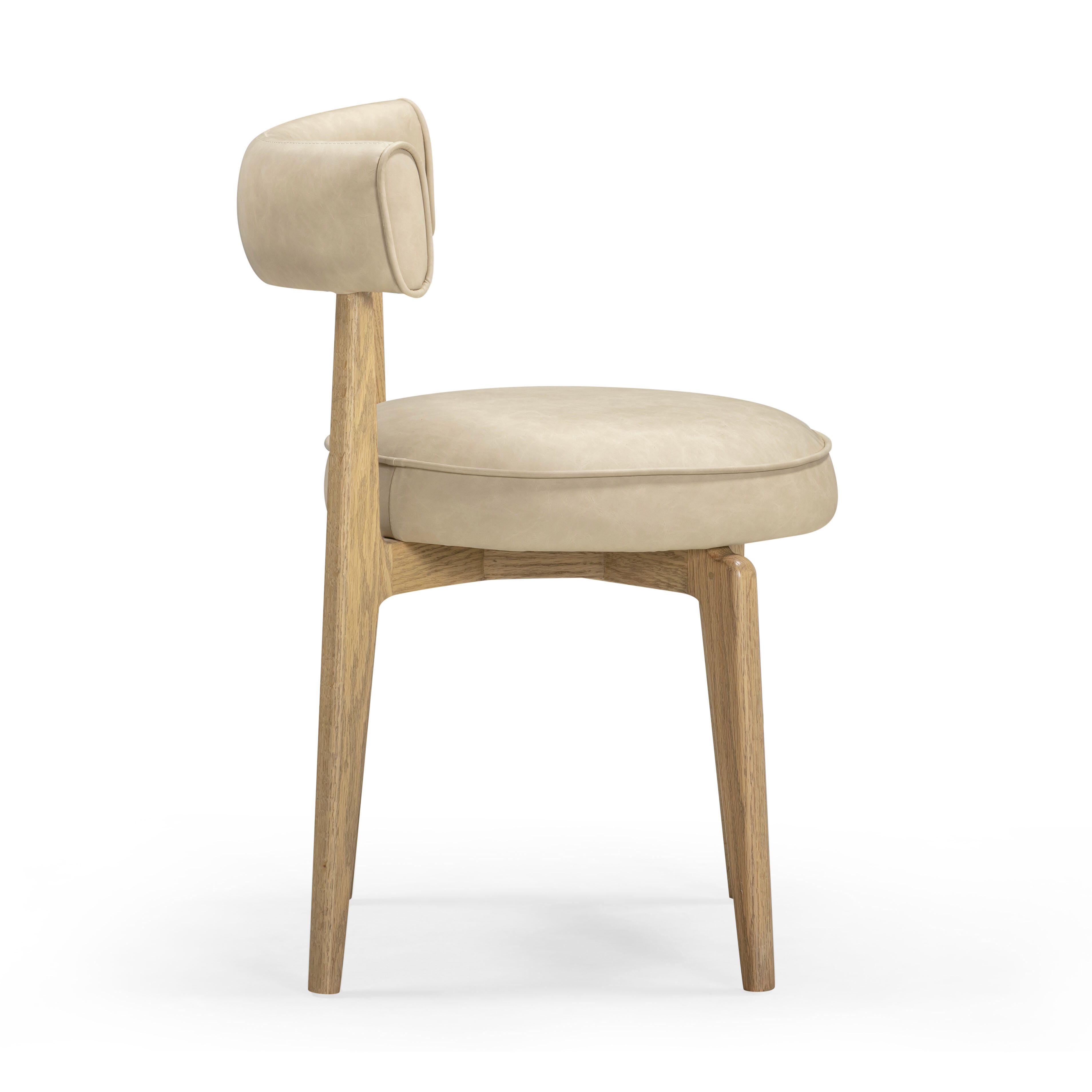 TOV Furniture Nikita Dining Chair, Taupe, large