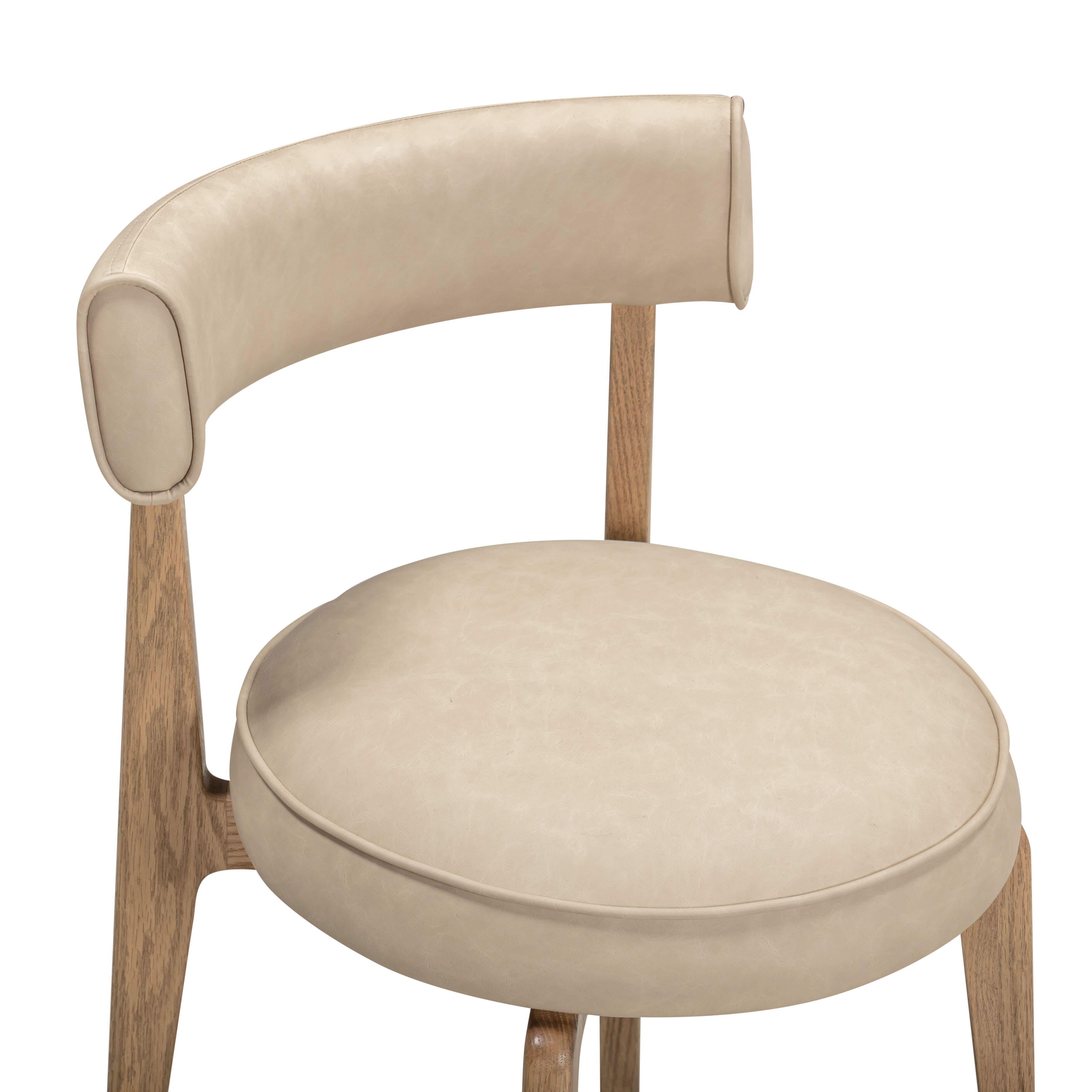 TOV Furniture Nikita Dining Chair, Taupe, large