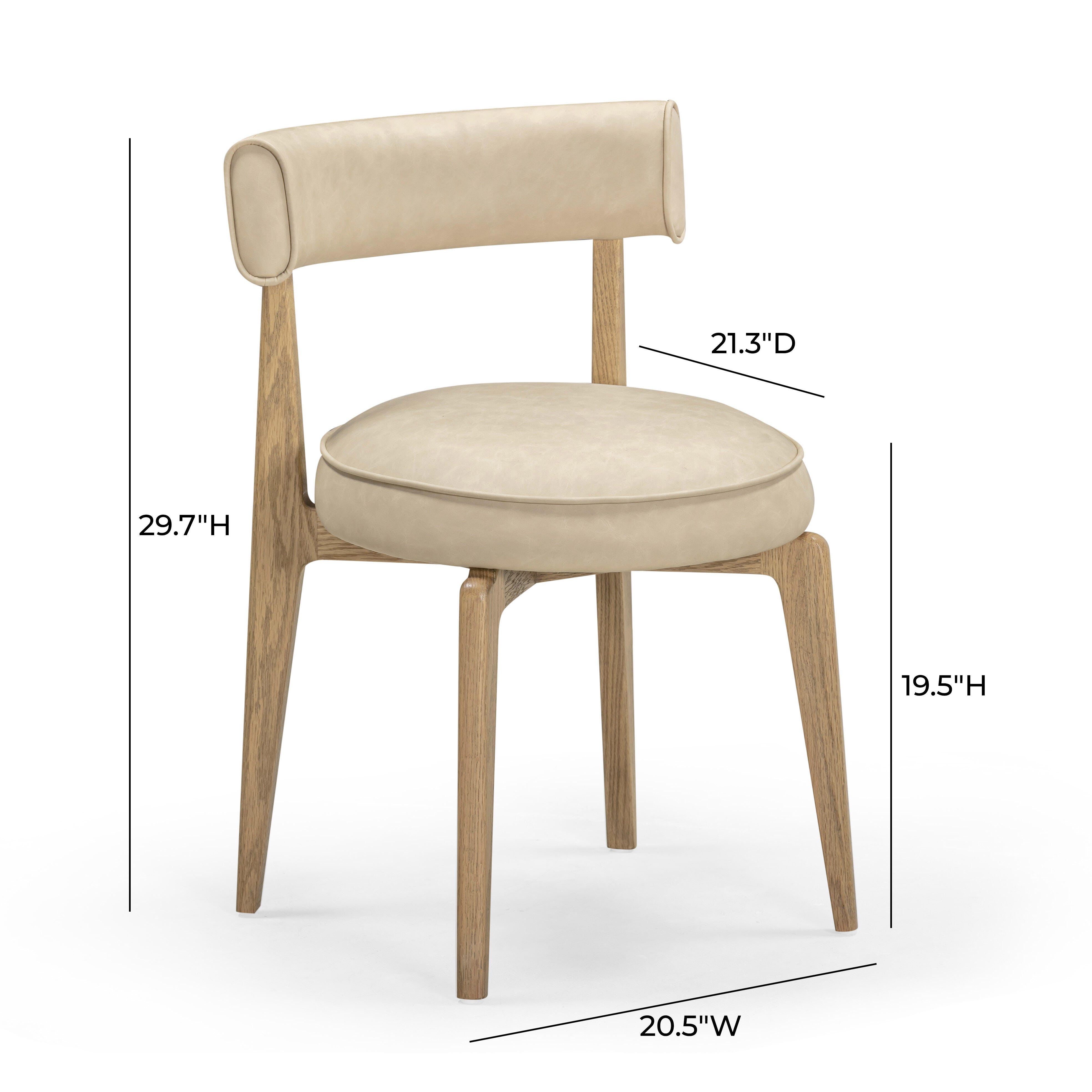TOV Furniture Nikita Dining Chair, Taupe, large