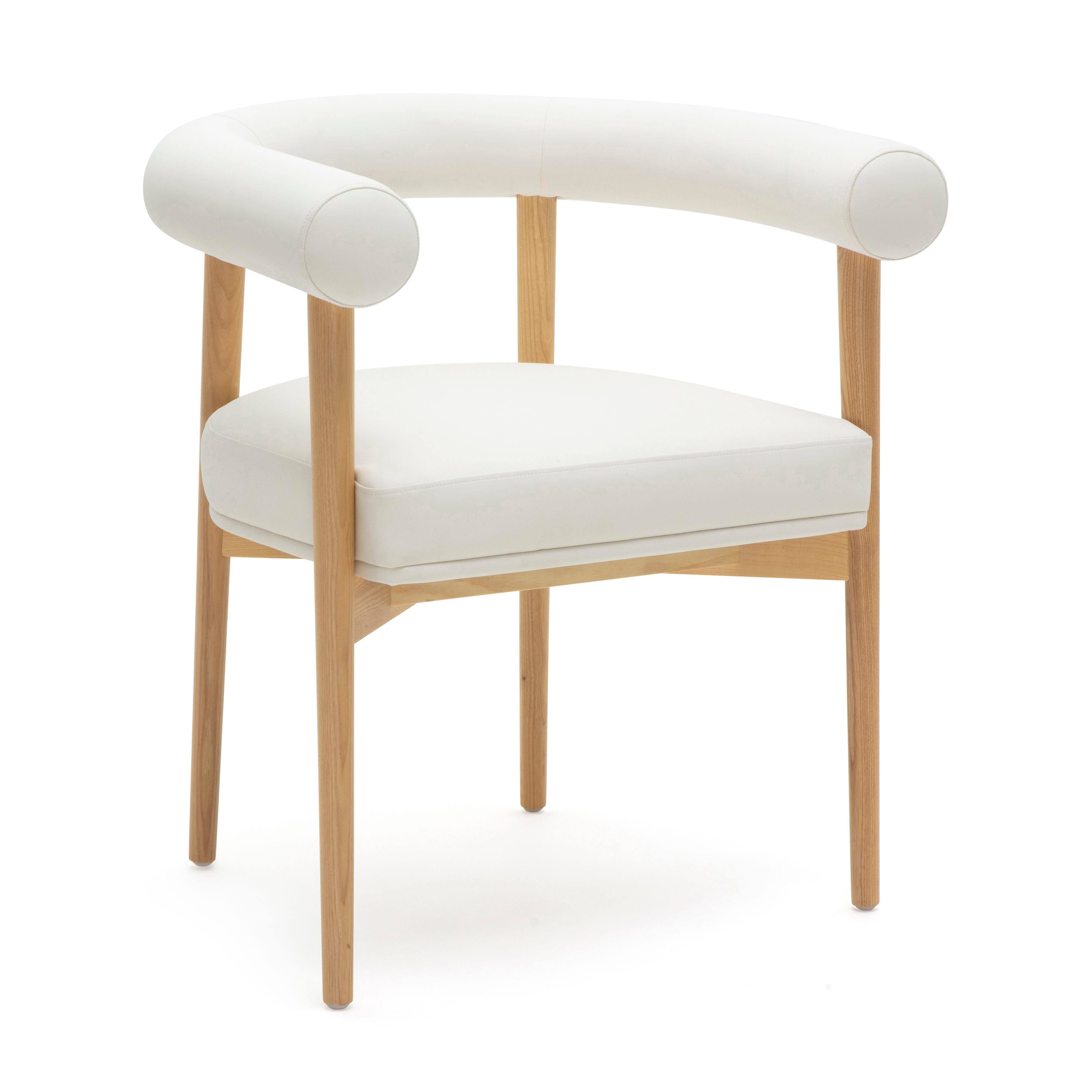 TOV Furniture Spara Dining Chair, White, large