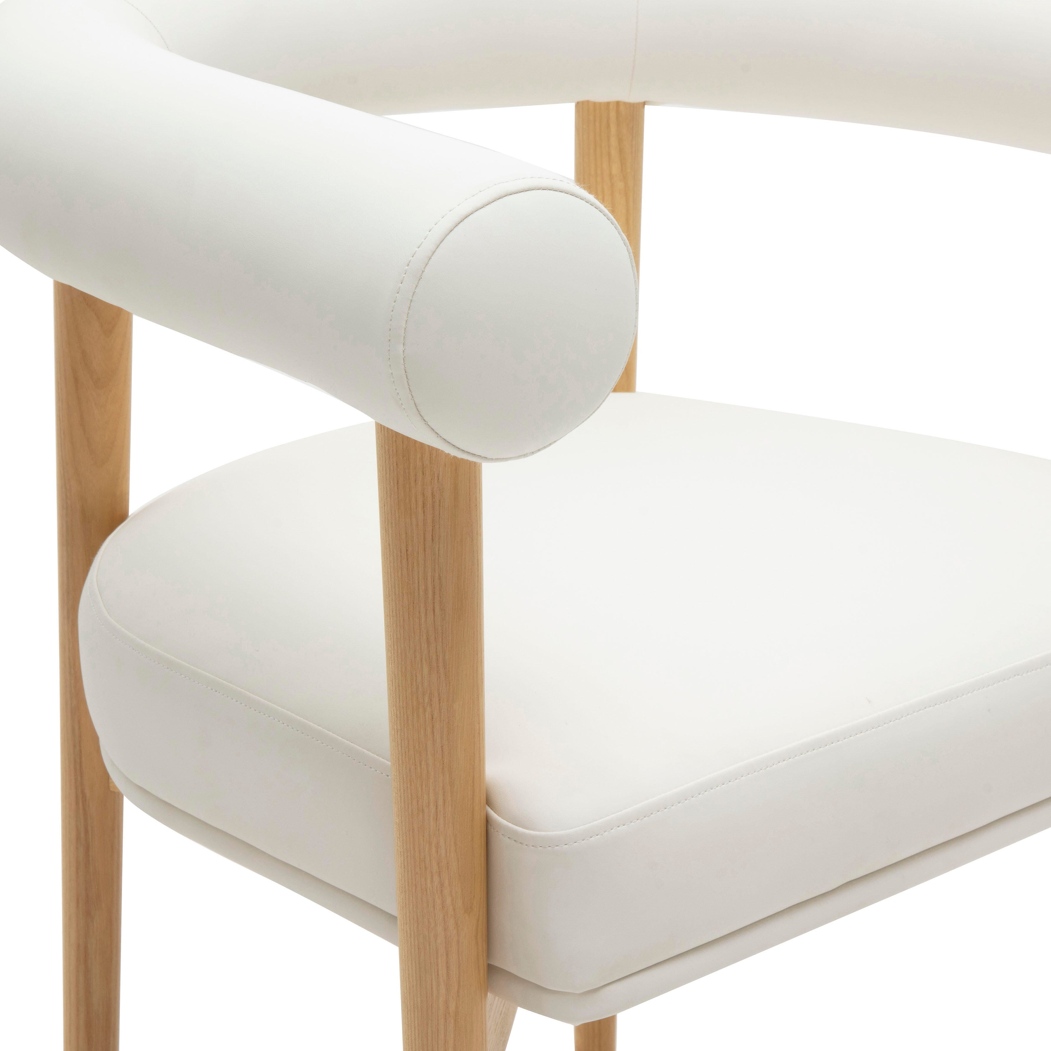 TOV Furniture Spara Dining Chair, White, large