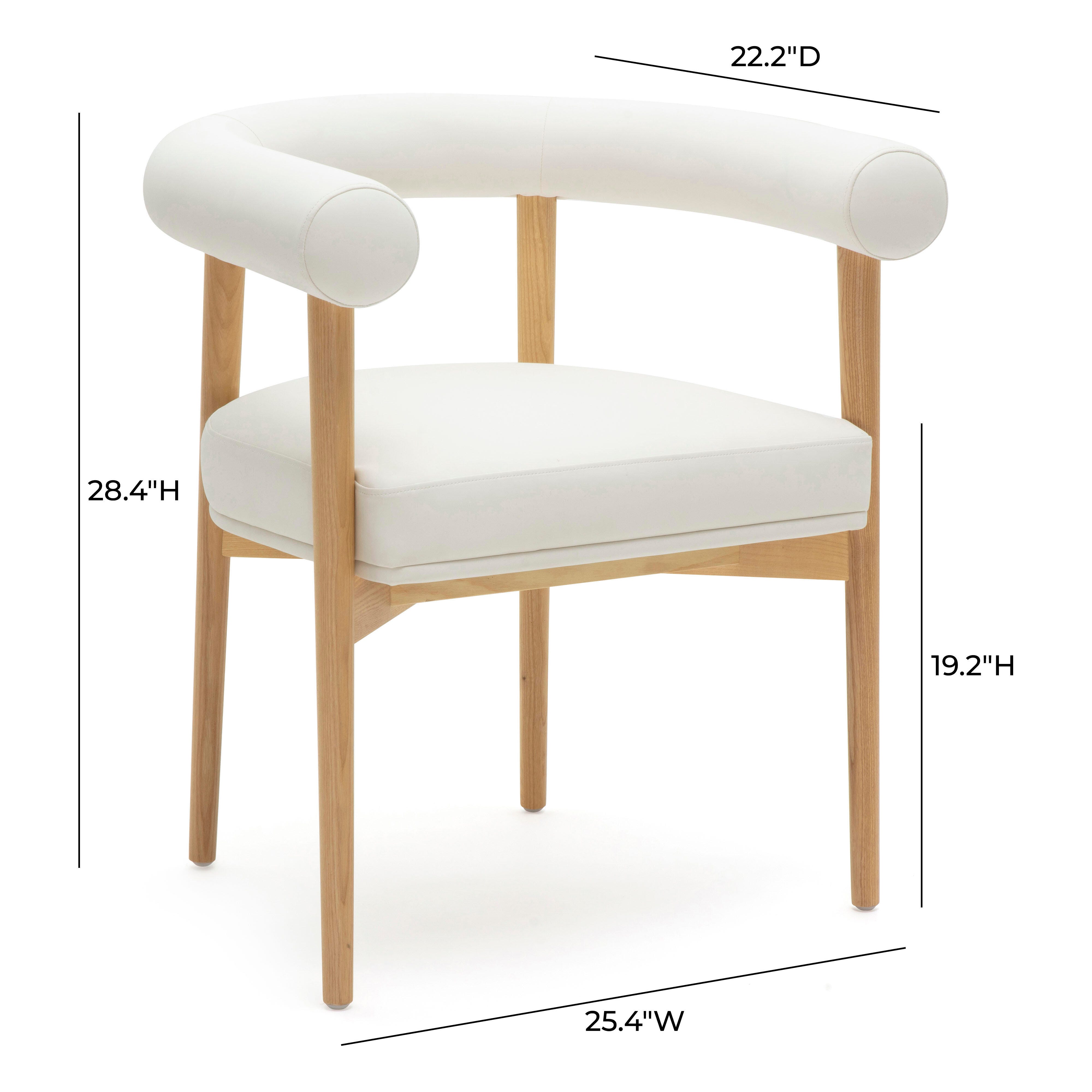 TOV Furniture Spara Dining Chair, White, large