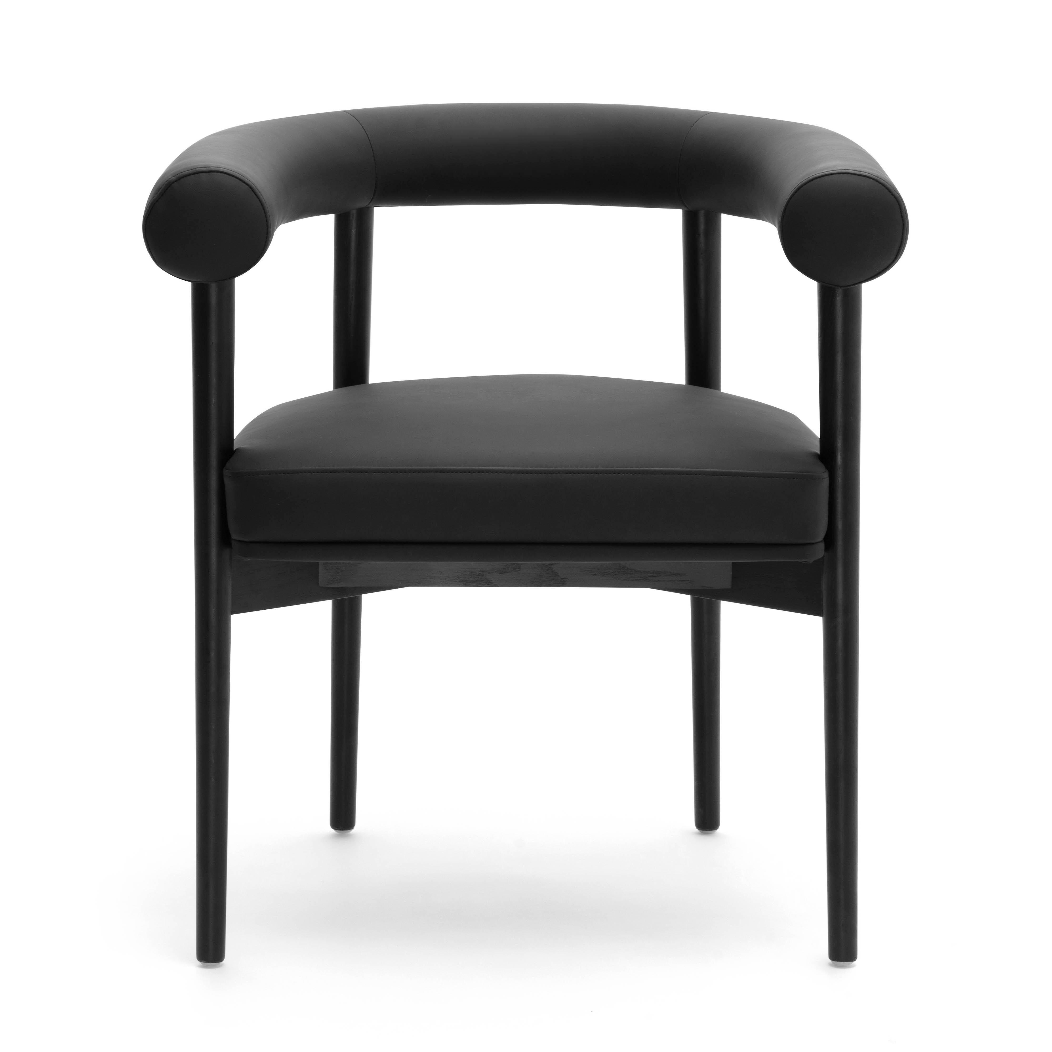 TOV Furniture Spara Dining Chair, Black, large