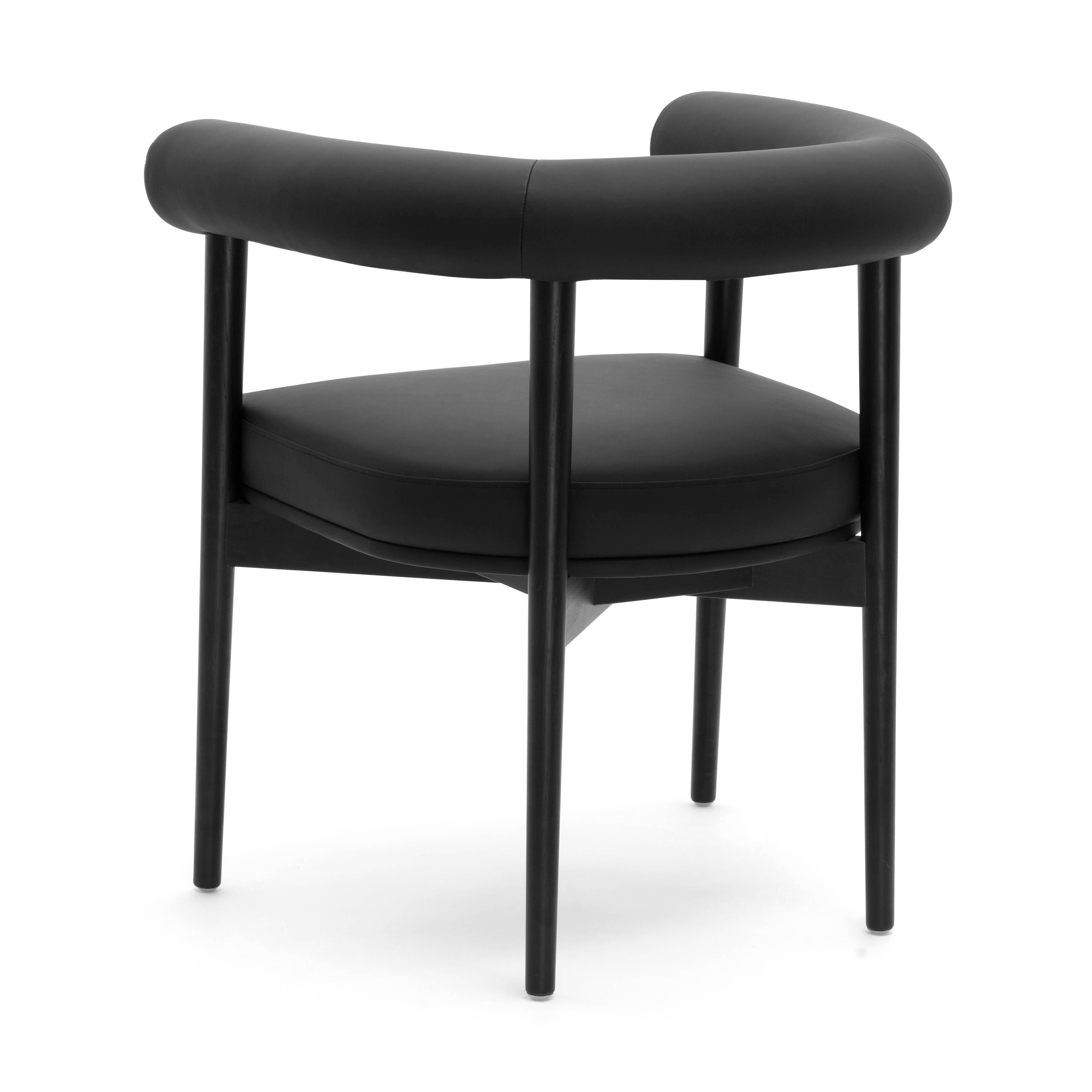 TOV Furniture Spara Dining Chair, Black, large