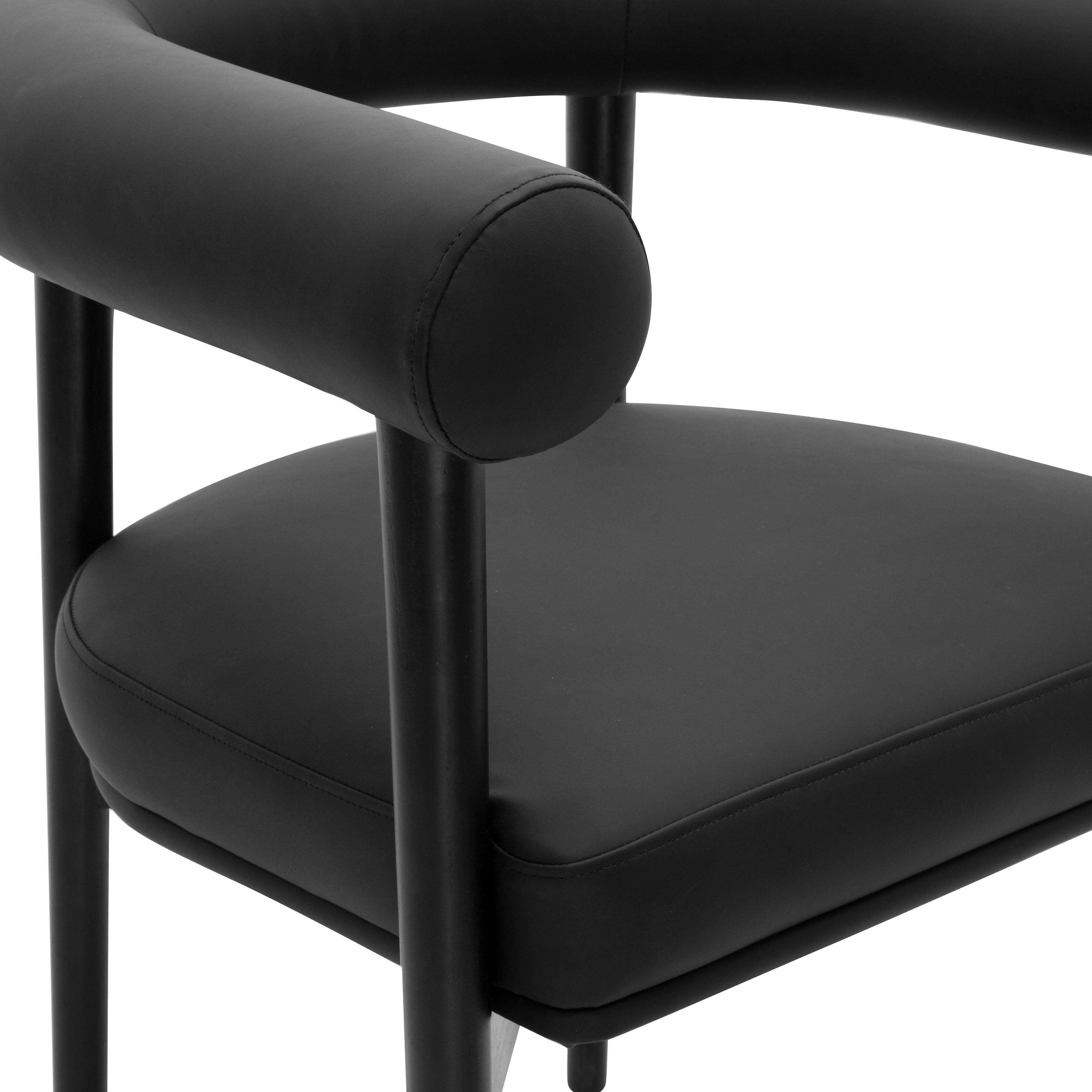 TOV Furniture Spara Dining Chair, Black, large