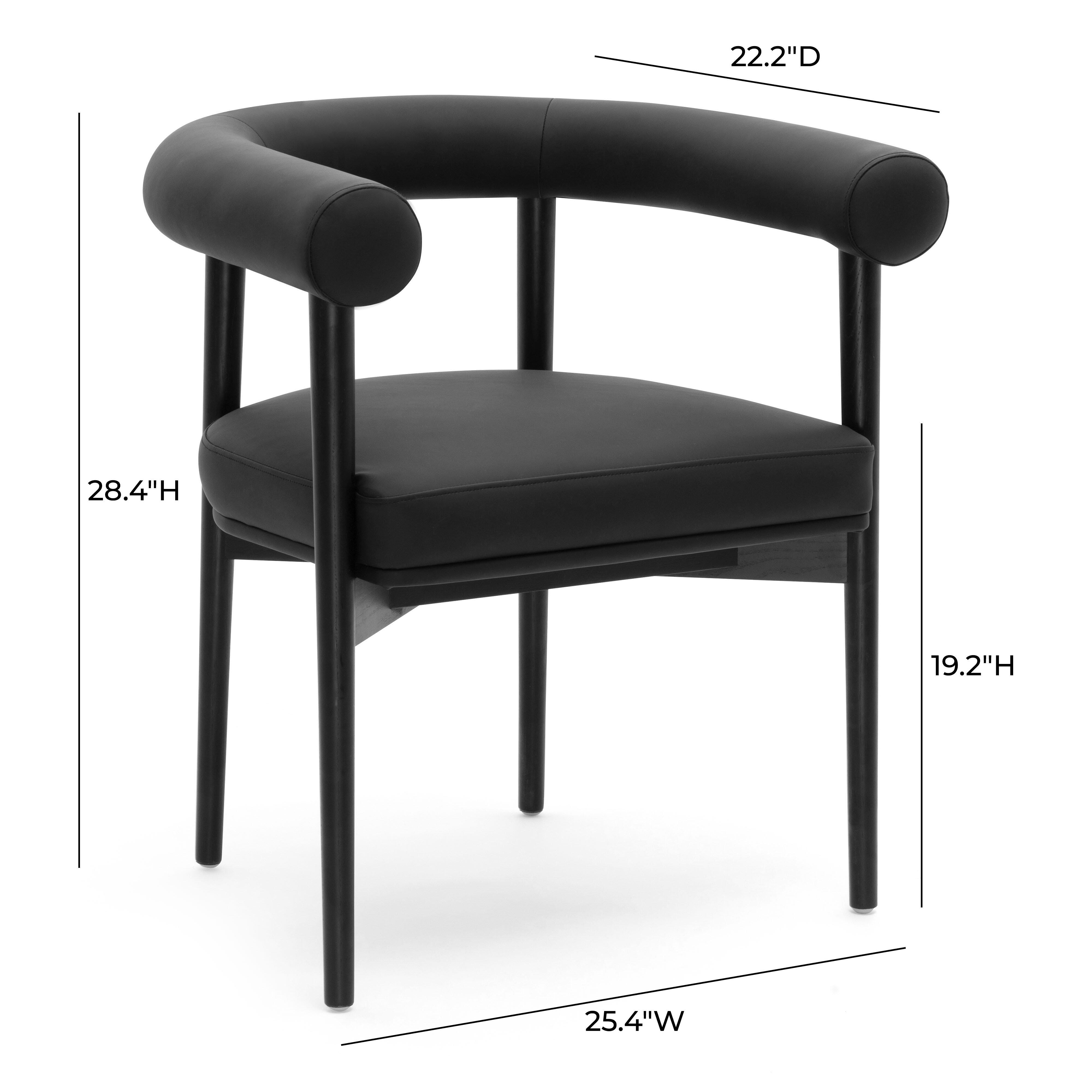 TOV Furniture Spara Dining Chair, Black, large