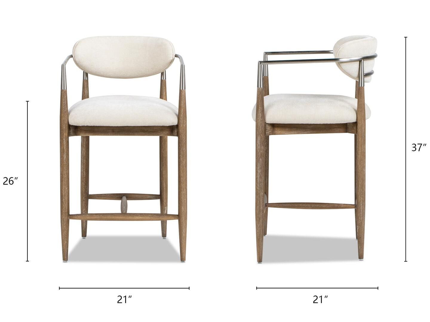 Jennifer Taylor Home Artemis Bar Height Bar Stool, , large