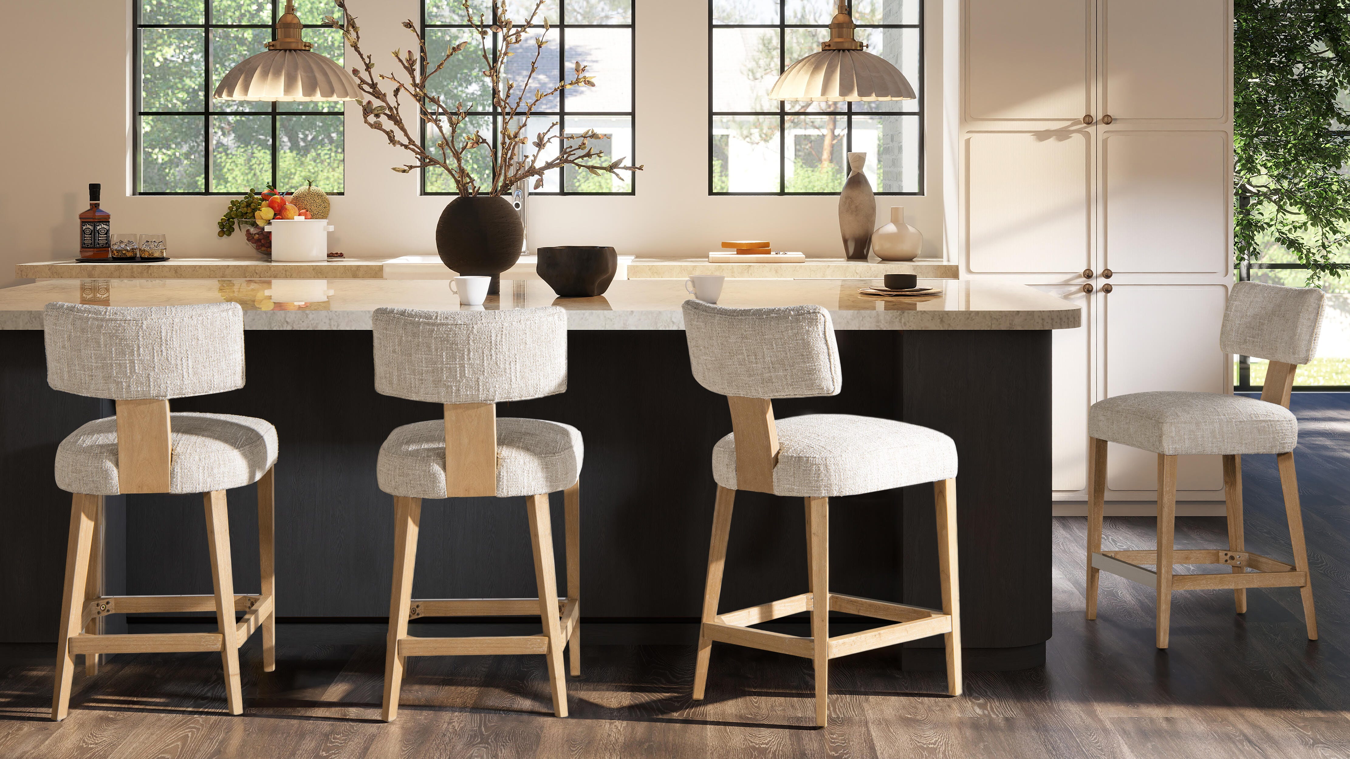 Jennifer Taylor Home Louise Bar Height Bar Stool, , large