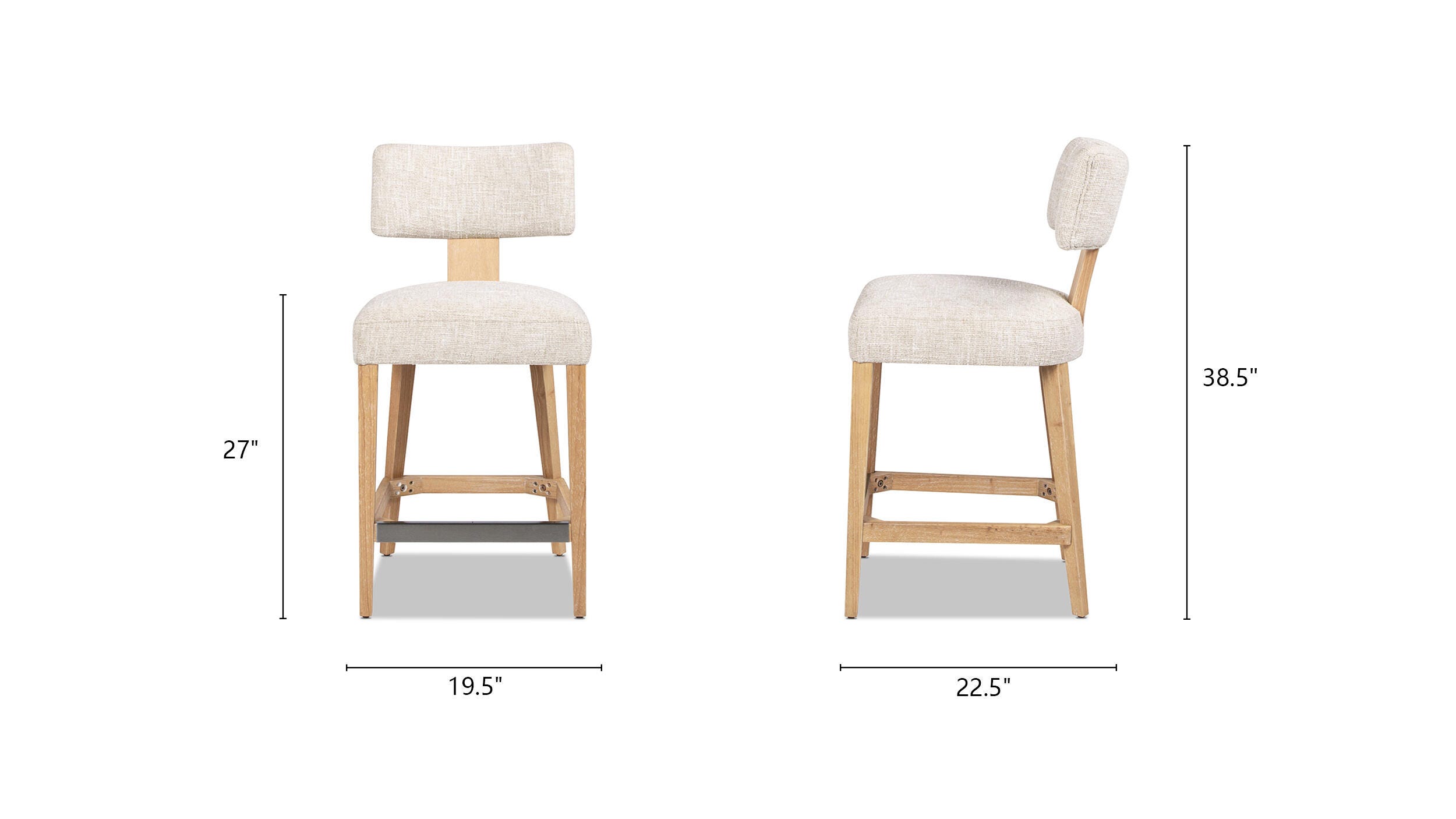 Jennifer Taylor Home Louise Bar Height Bar Stool, , large