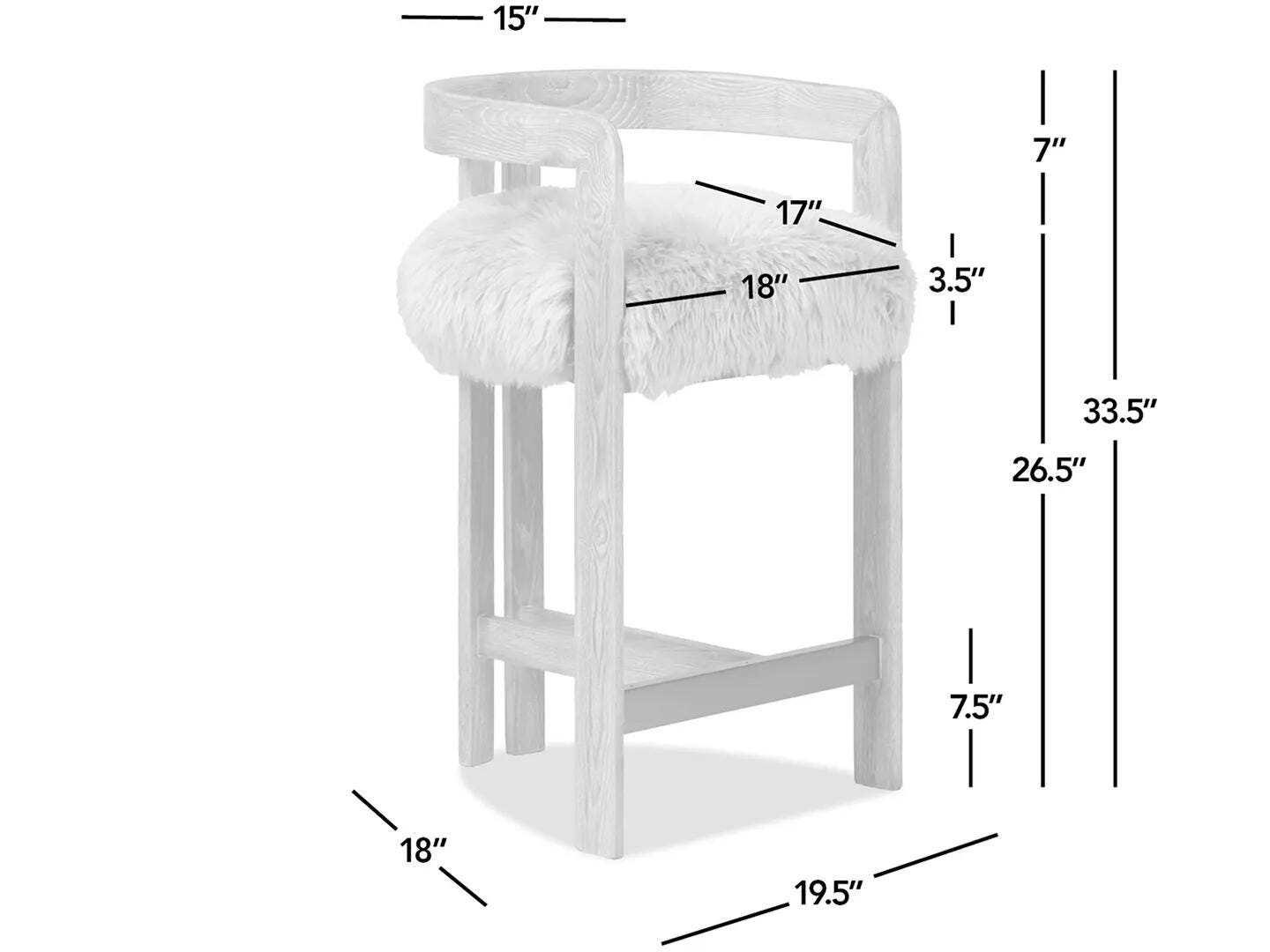 Jennifer Taylor Home Millwick Counter Height Bar Stool, , large