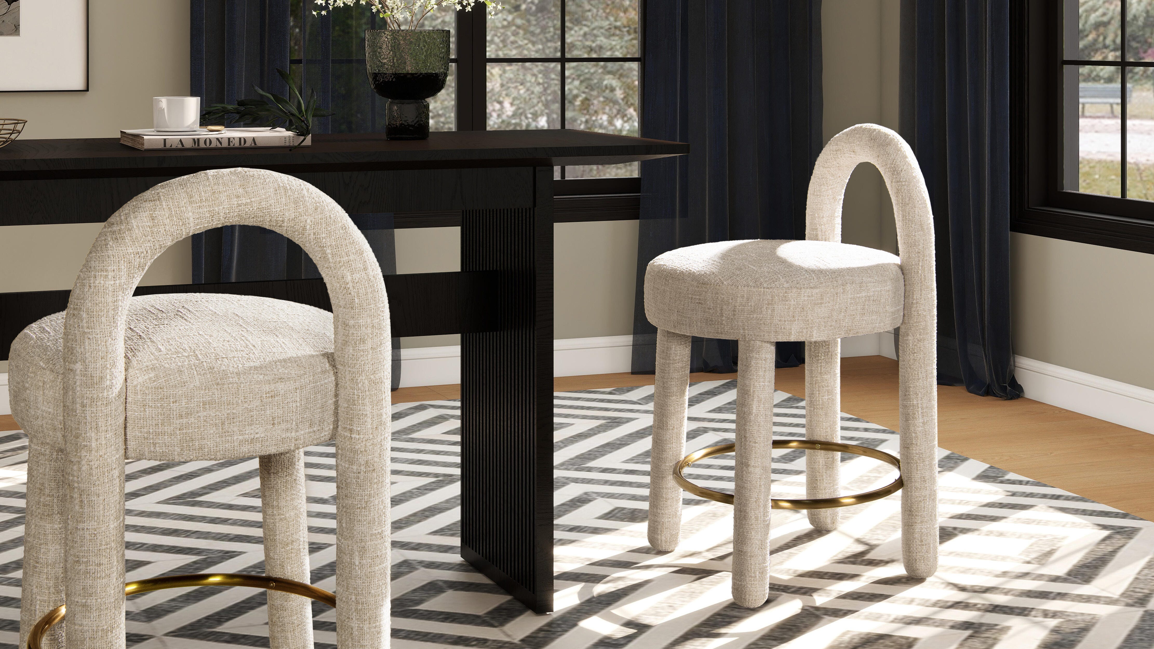 Jennifer Taylor Home Penny Bar Height Bar Stool, , large
