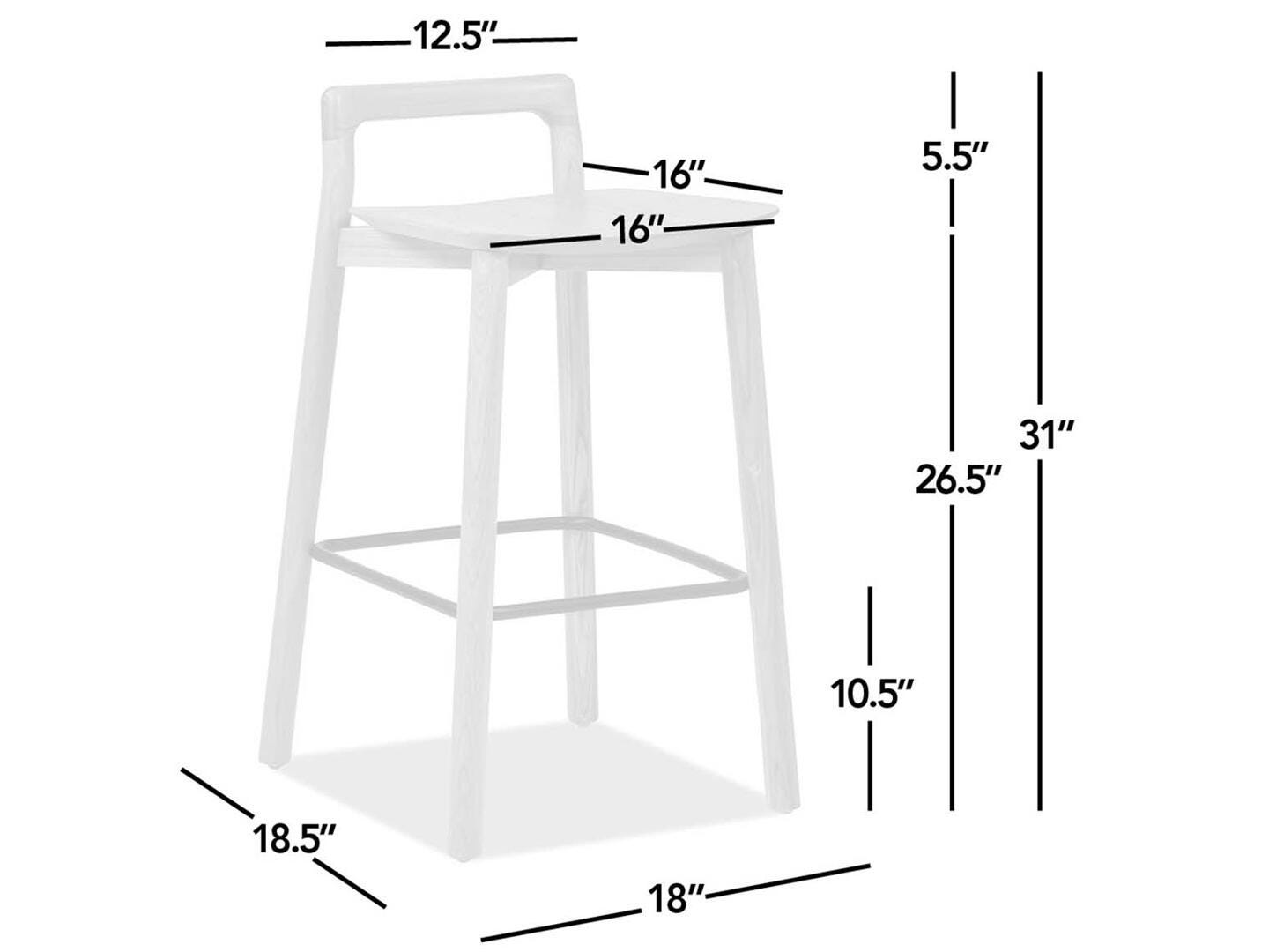 Jennifer Taylor Home Sven Bar Height Bar Stool, , large